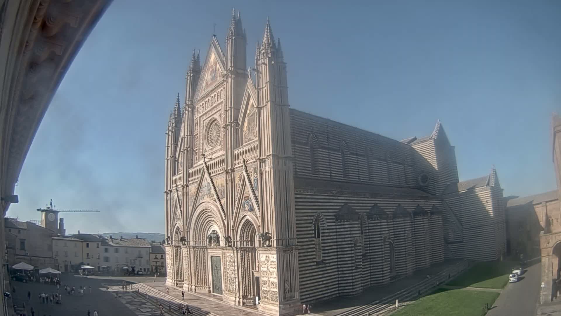 Orvieto Cathedral  Piazza Duomo Square Live Cam - Terni, Umbria, Italy