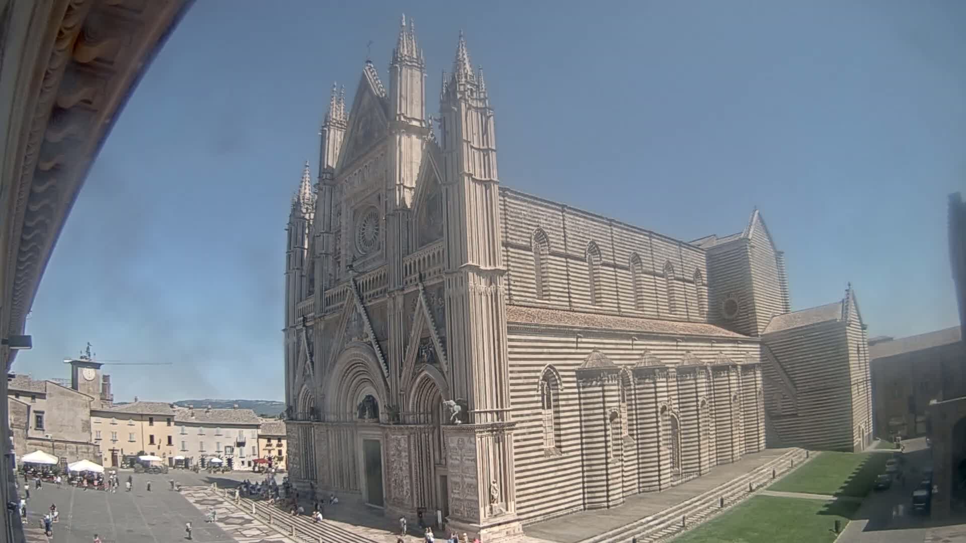 Orvieto Cathedral  Piazza Duomo Square Live Cam - Terni, Umbria, Italy
