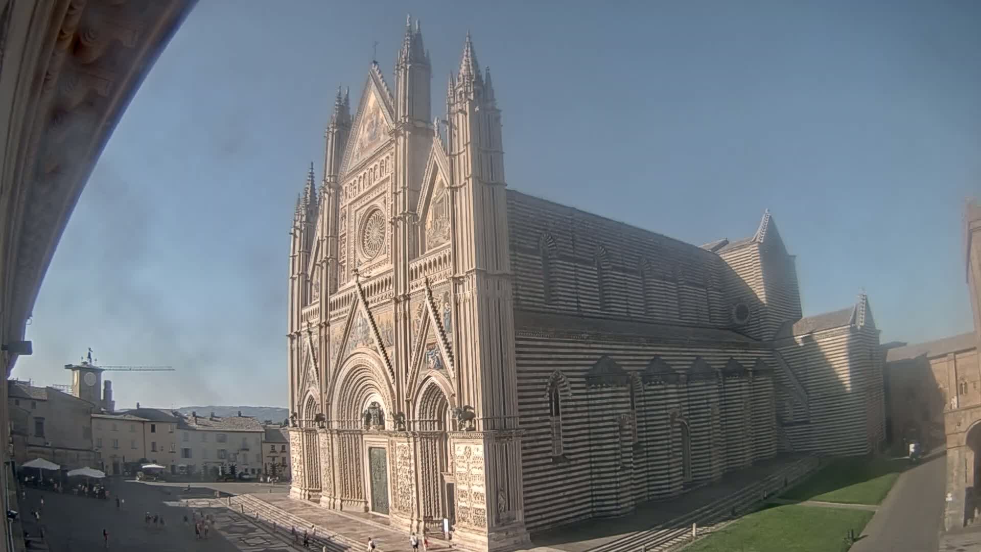 Orvieto Cathedral  Piazza Duomo Square Live Cam - Terni, Umbria, Italy