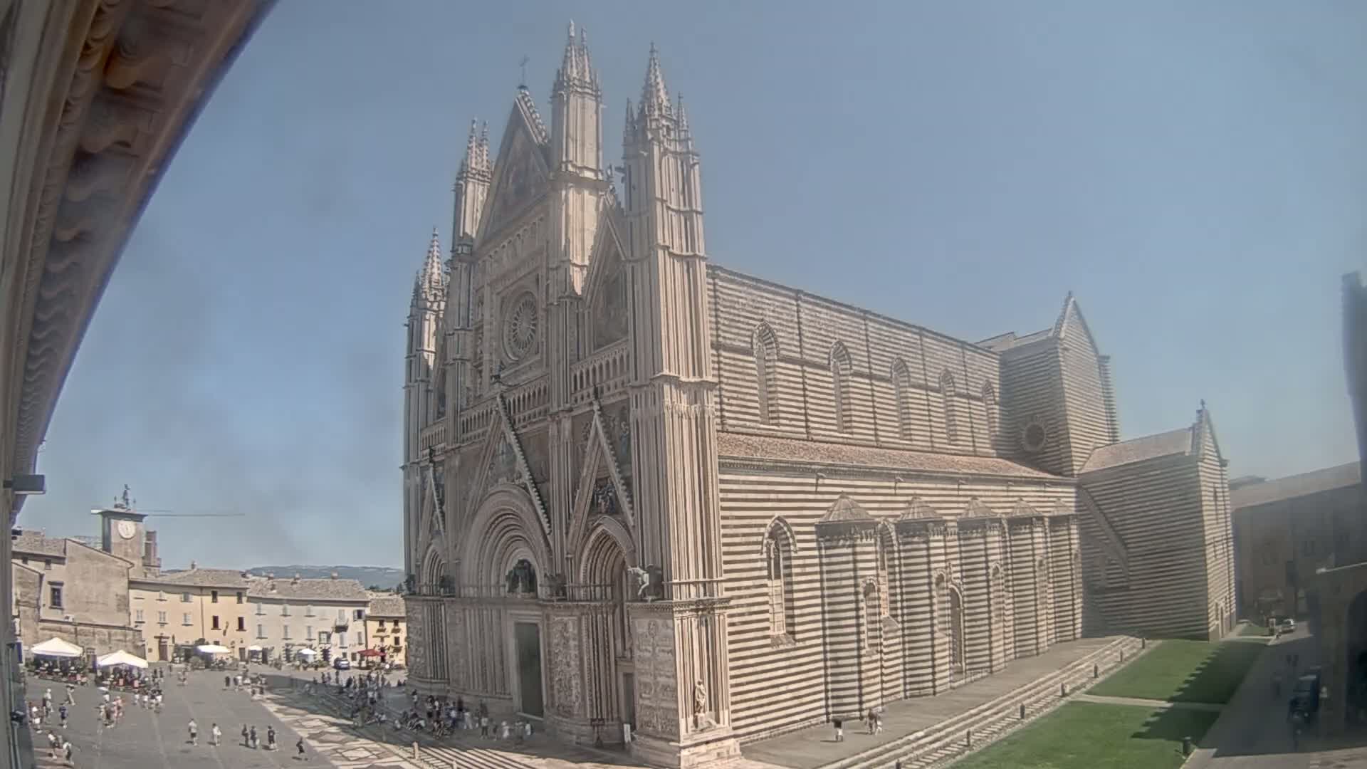 Orvieto Cathedral  Piazza Duomo Square Live Cam - Terni, Umbria, Italy