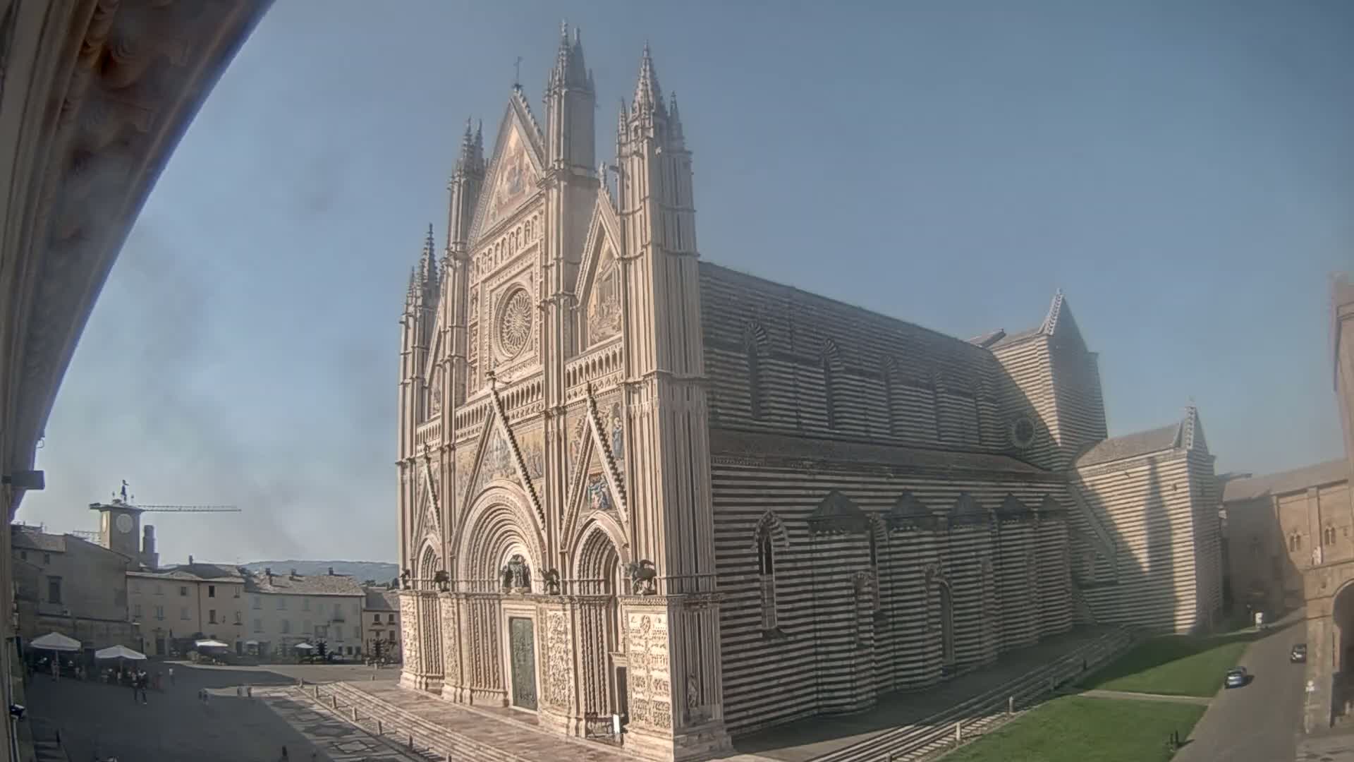 Orvieto Cathedral  Piazza Duomo Square Live Cam - Terni, Umbria, Italy
