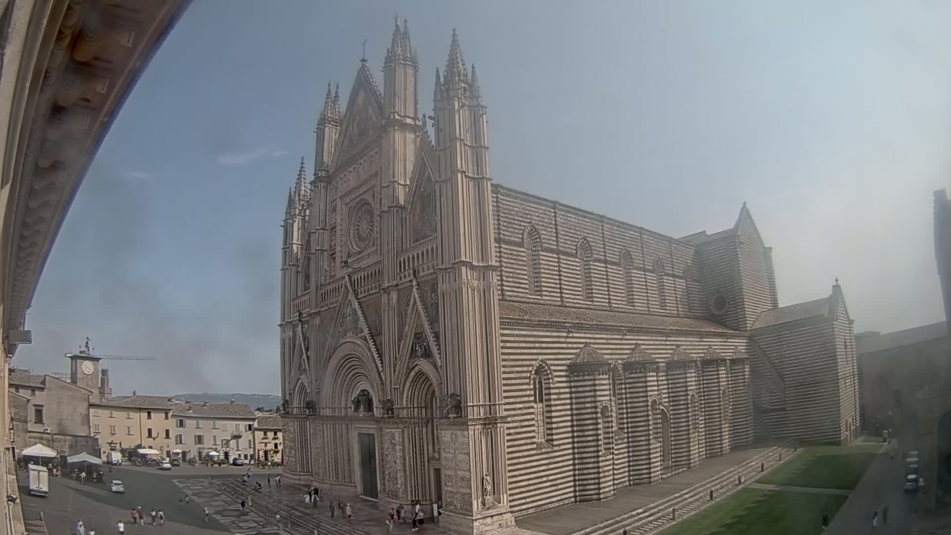 Orvieto Cathedral  Piazza Duomo Square Live Cam - Terni, Umbria, Italy