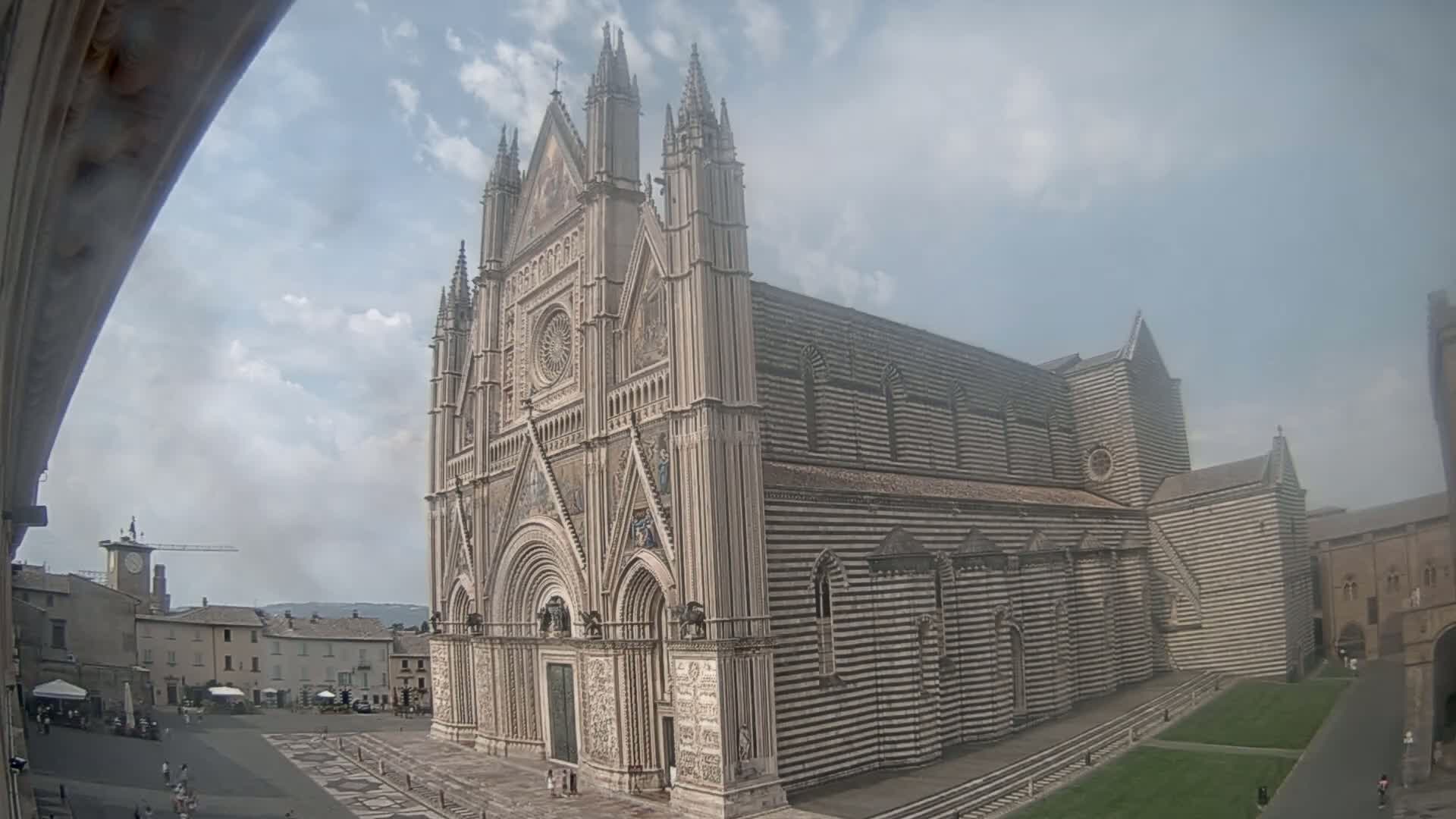 Orvieto Cathedral  Piazza Duomo Square Live Cam - Terni, Umbria, Italy