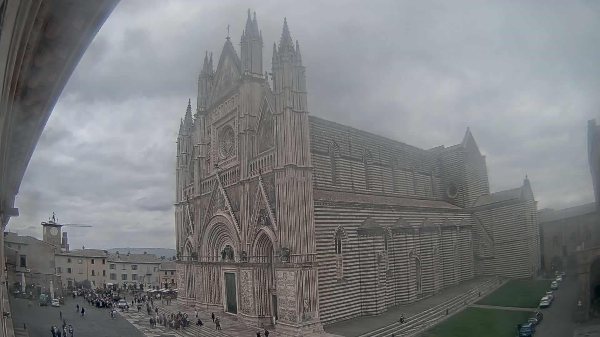 Orvieto Cathedral  Piazza Duomo Square Live Cam - Terni, Umbria, Italy