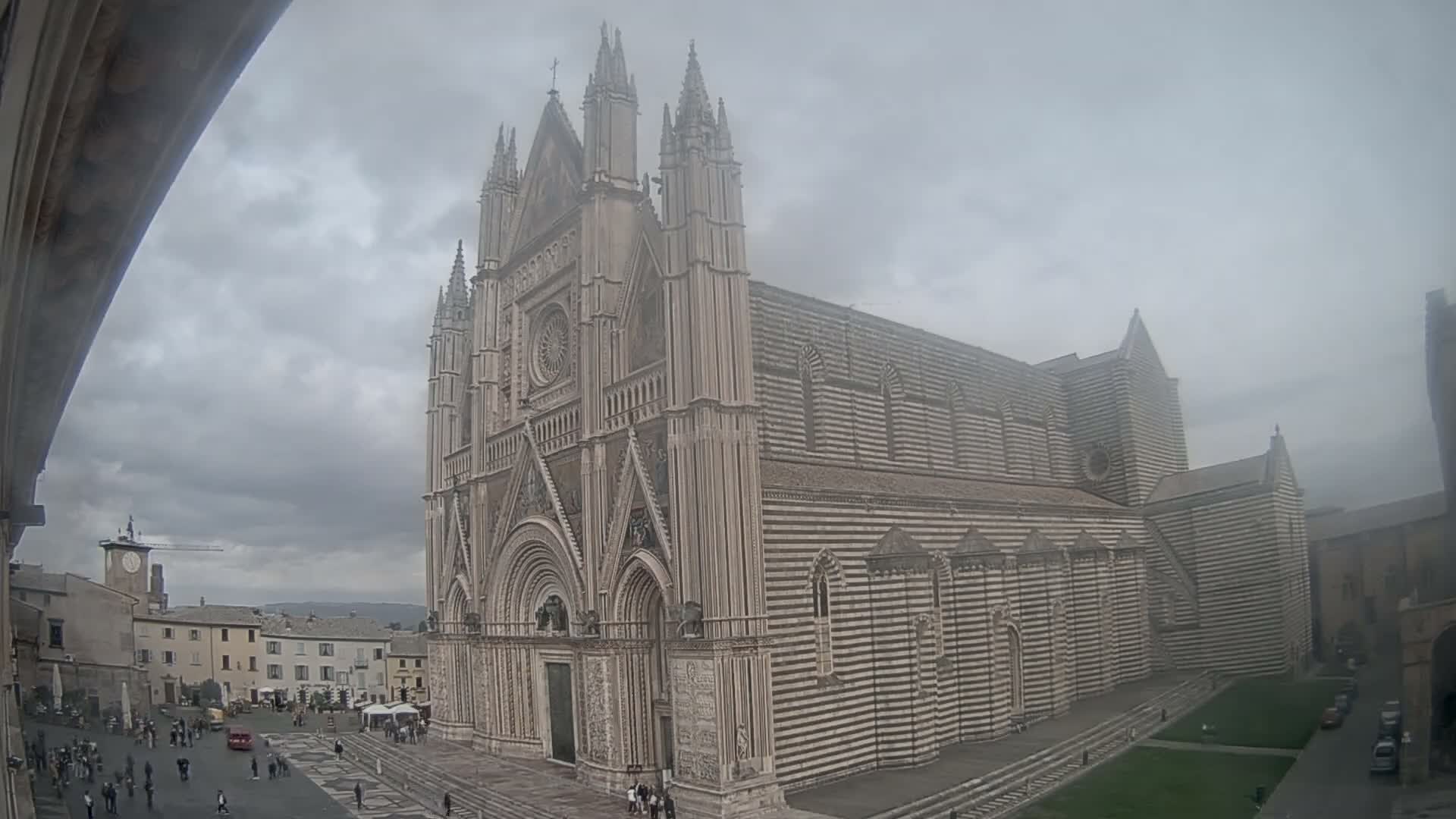 Orvieto Cathedral  Piazza Duomo Square Live Cam - Terni, Umbria, Italy