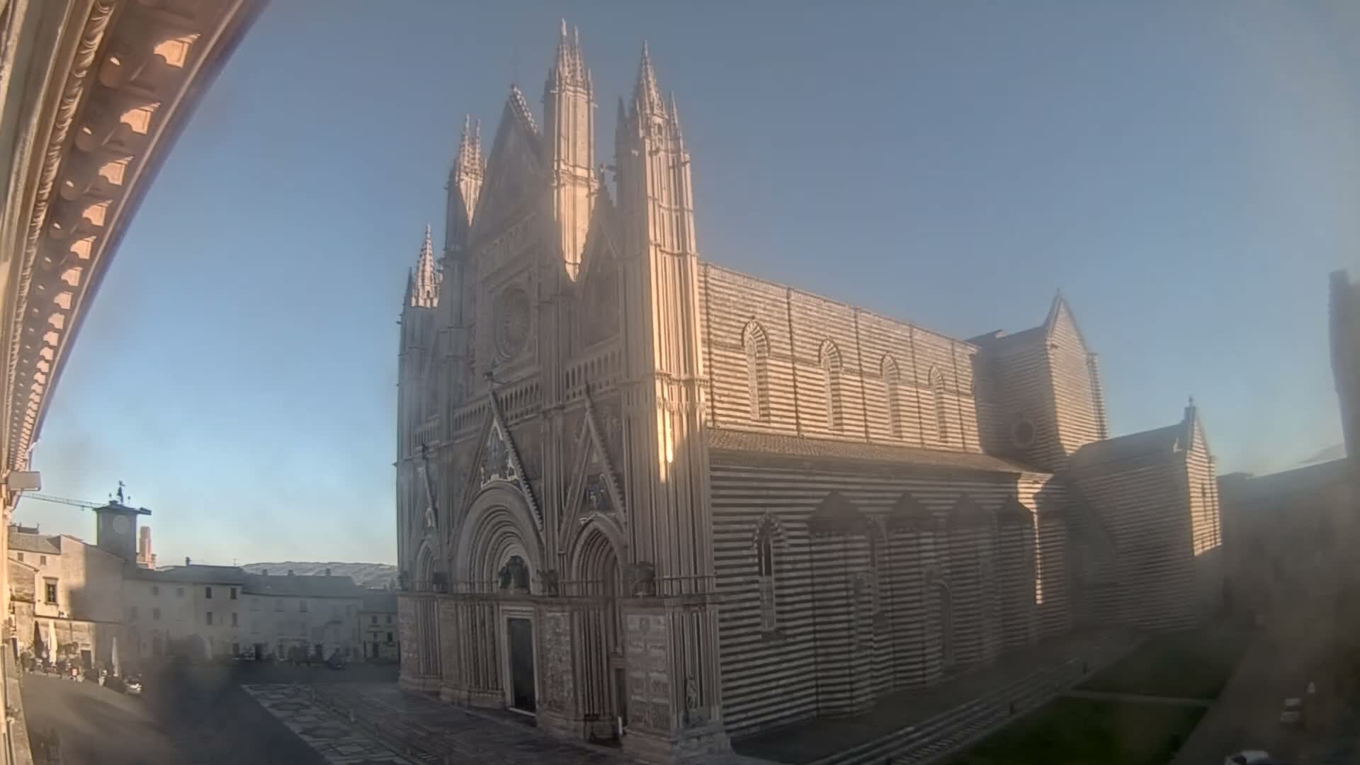 Orvieto Cathedral  Piazza Duomo Square Live Cam - Terni, Umbria, Italy