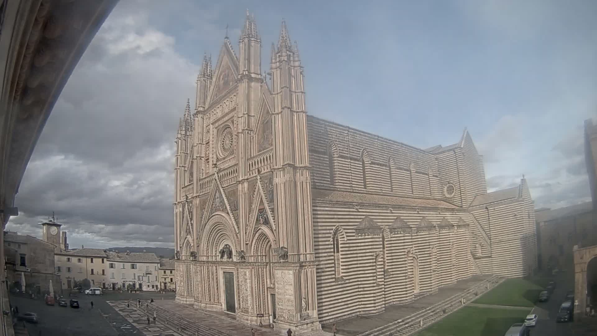 Orvieto Cathedral  Piazza Duomo Square Live Cam - Terni, Umbria, Italy