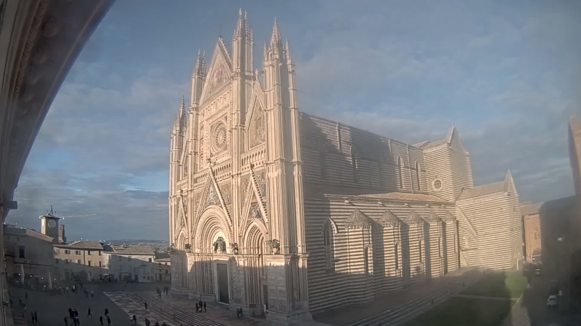 Orvieto Cathedral  Piazza Duomo Square Live Cam - Terni, Umbria, Italy