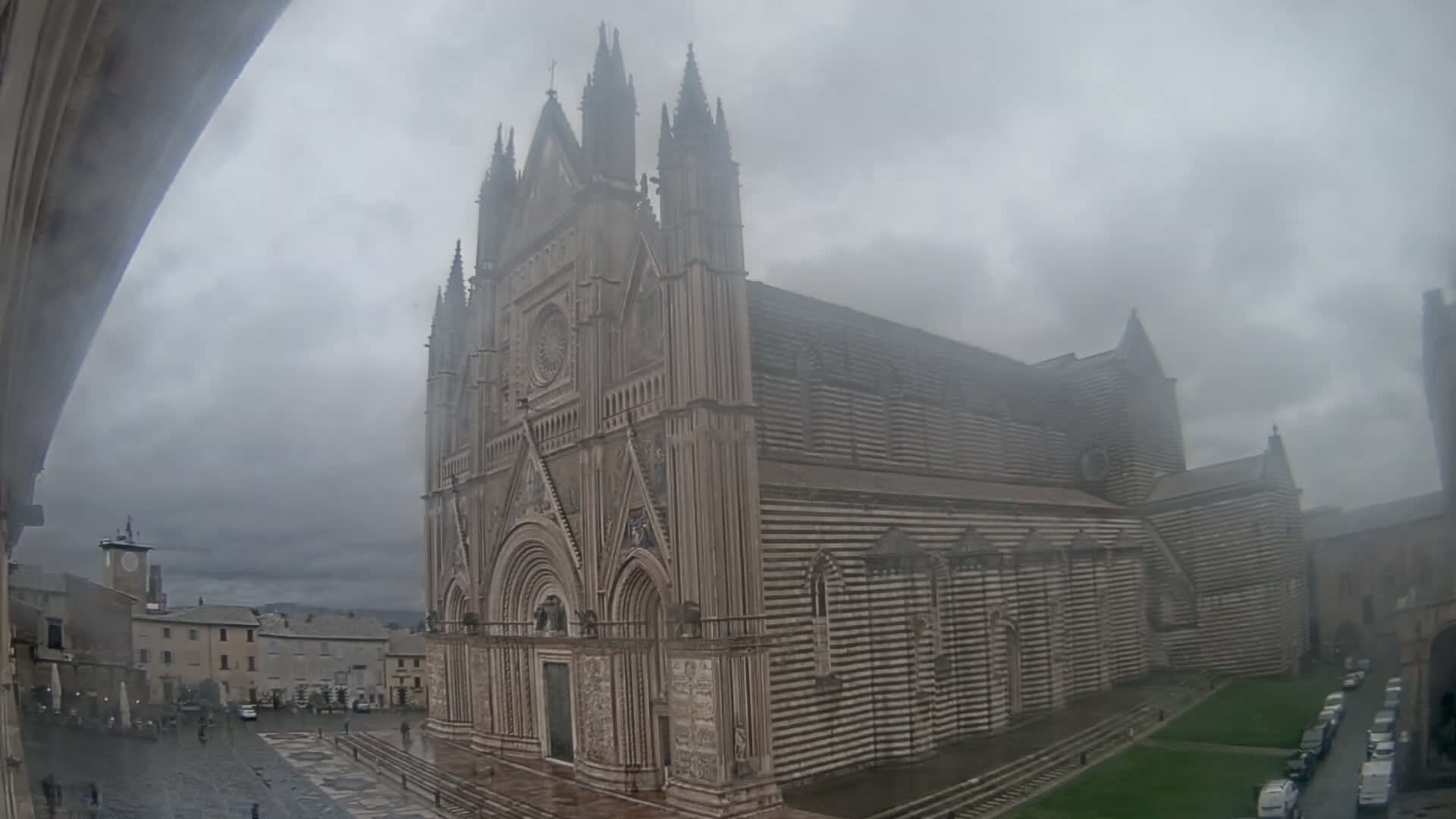 Orvieto Cathedral  Piazza Duomo Square Live Cam - Terni, Umbria, Italy