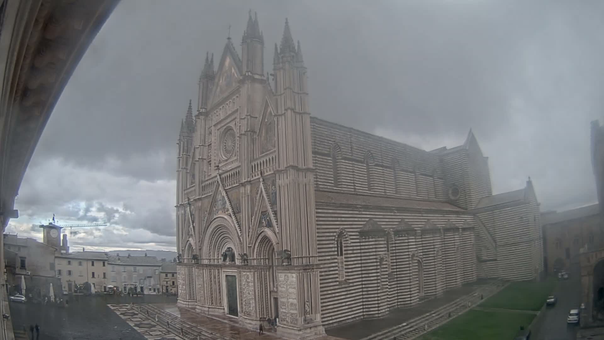 Orvieto Cathedral  Piazza Duomo Square Live Cam - Terni, Umbria, Italy