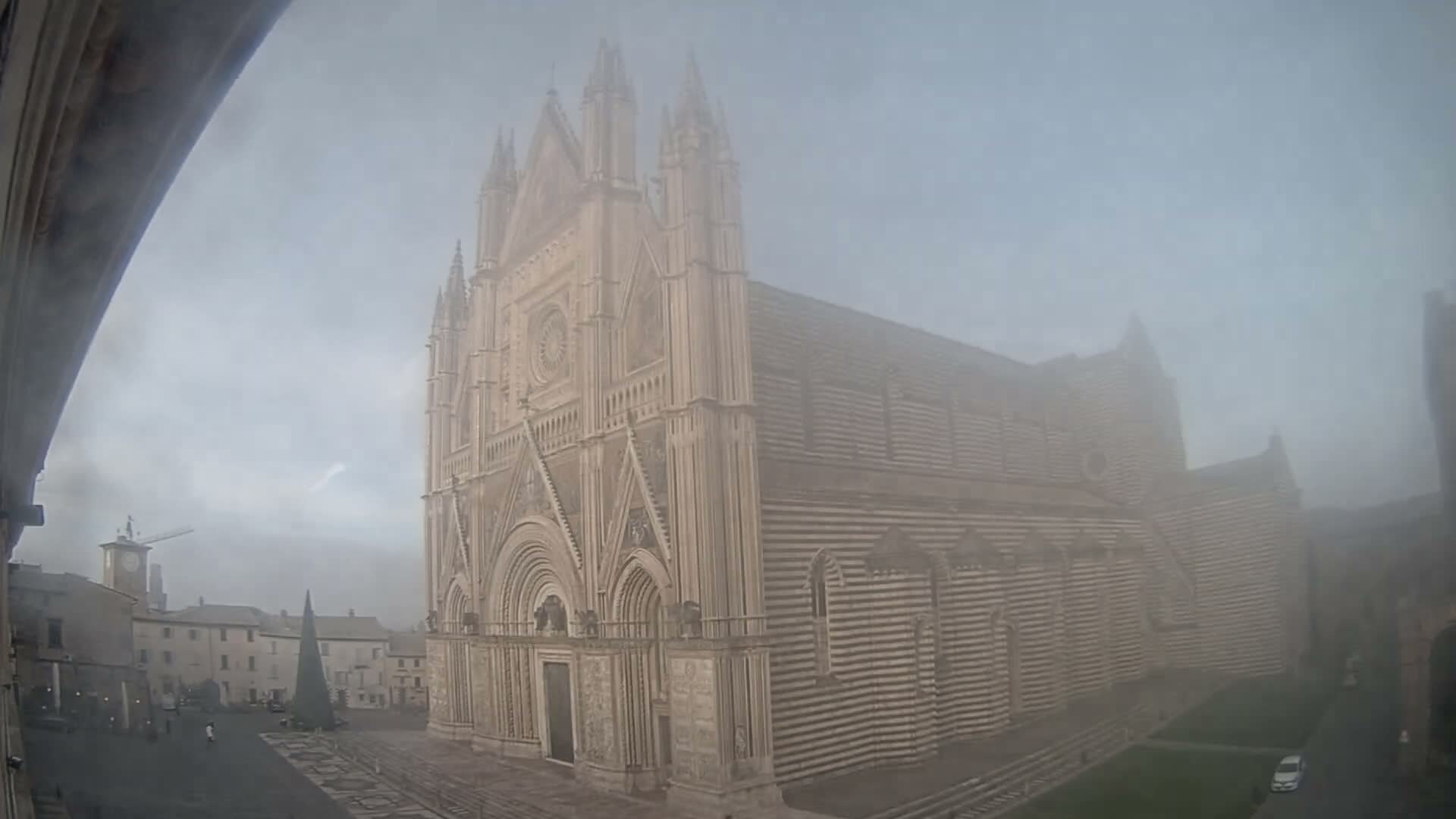 Orvieto Cathedral  Piazza Duomo Square Live Cam - Terni, Umbria, Italy