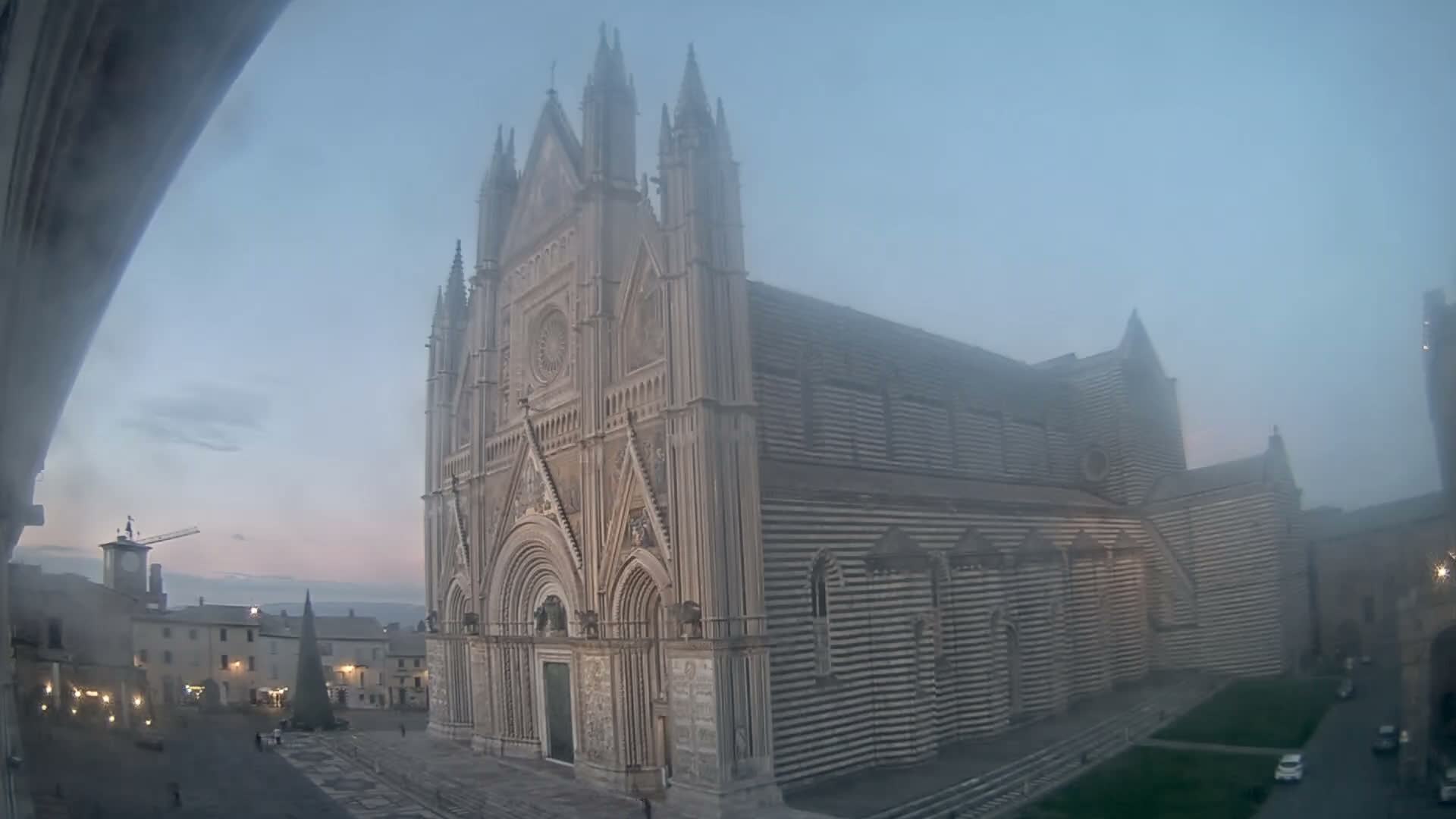 Orvieto Cathedral  Piazza Duomo Square Live Cam - Terni, Umbria, Italy