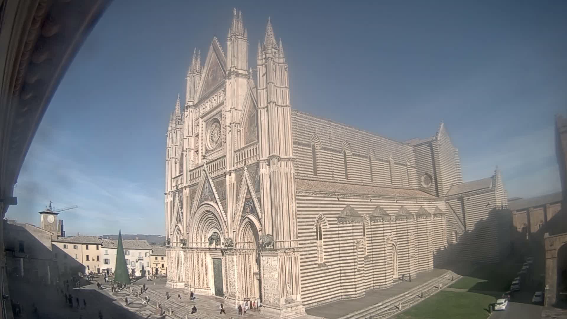 Orvieto Cathedral  Piazza Duomo Square Live Cam - Terni, Umbria, Italy