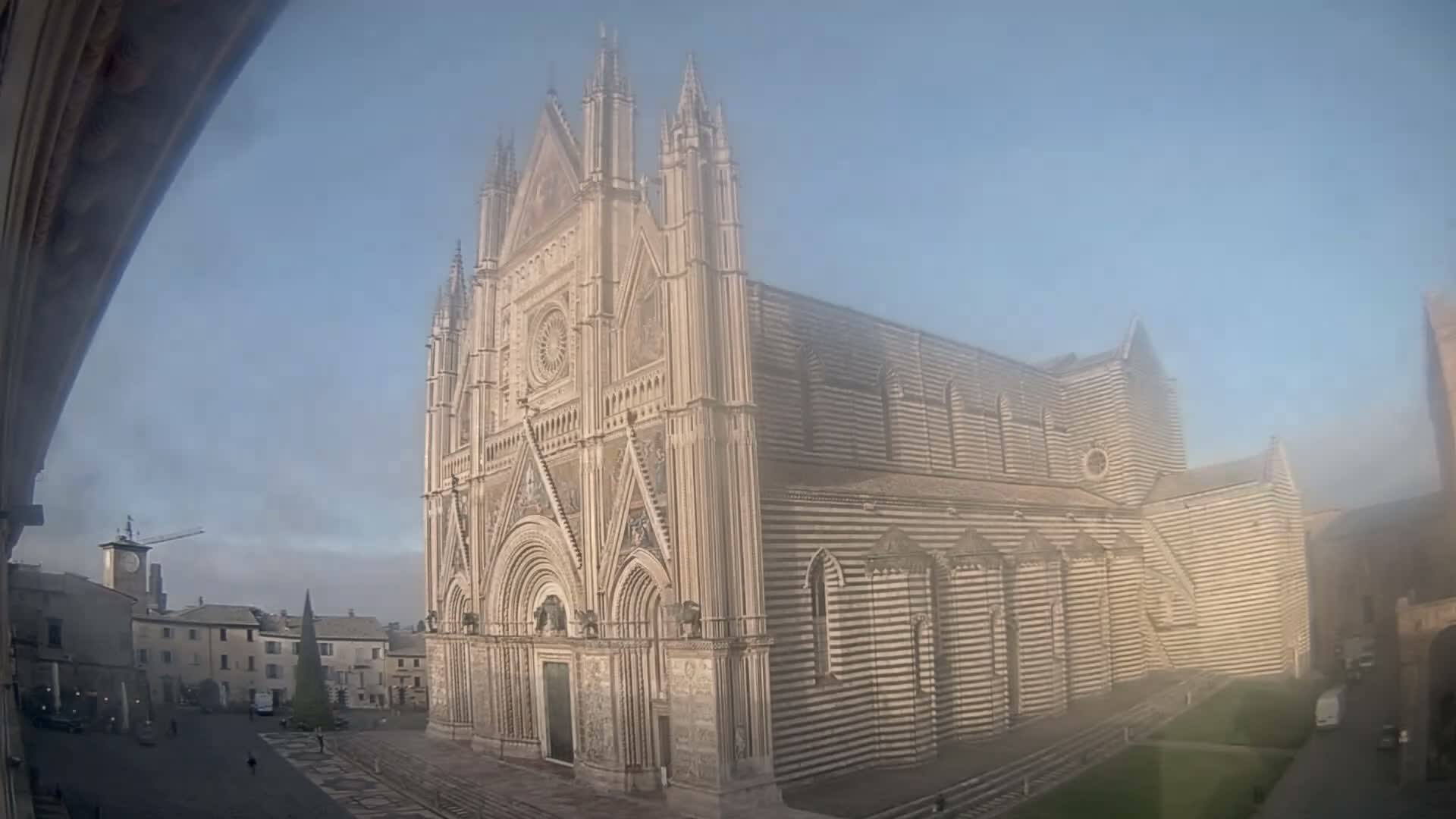 Orvieto Cathedral  Piazza Duomo Square Live Cam - Terni, Umbria, Italy