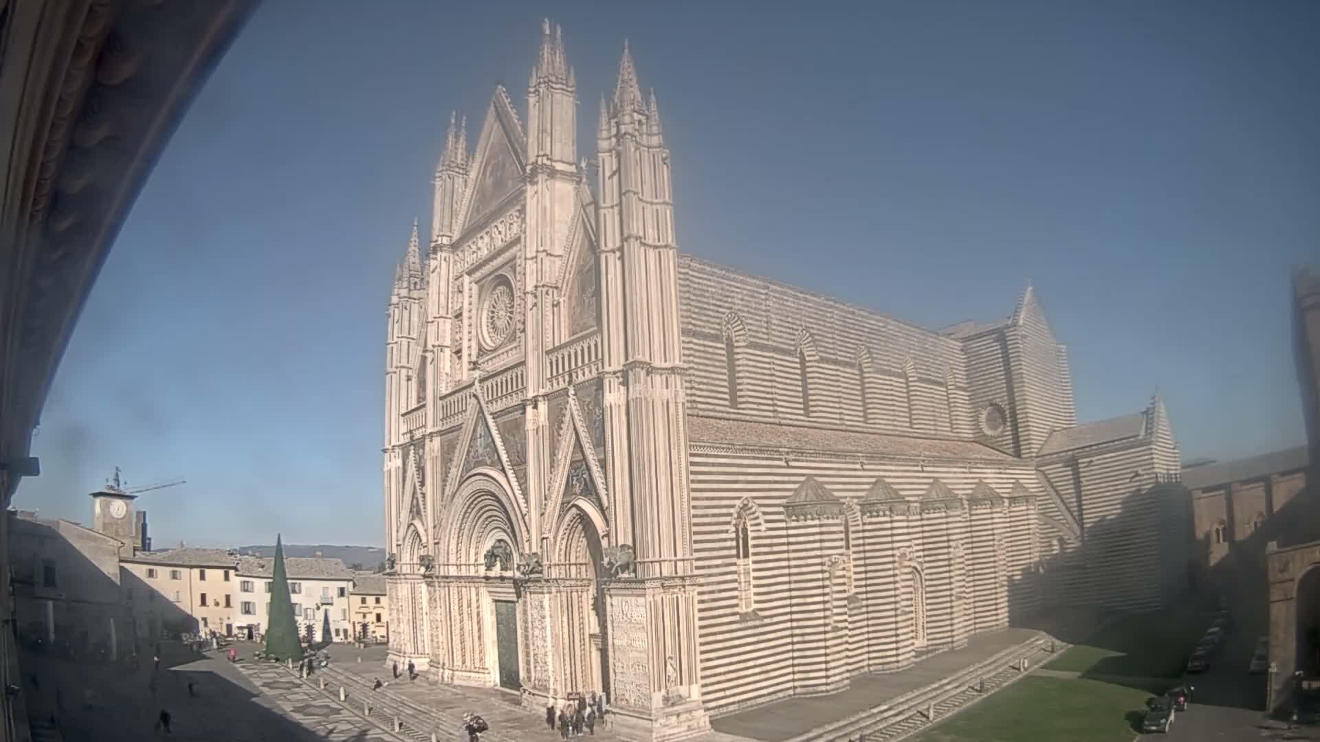 Orvieto Cathedral  Piazza Duomo Square Live Cam - Terni, Umbria, Italy