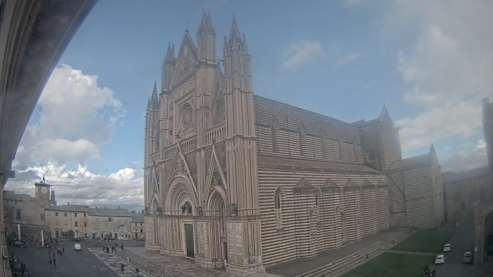 Orvieto Cathedral  Piazza Duomo Square Live Cam - Terni, Umbria, Italy