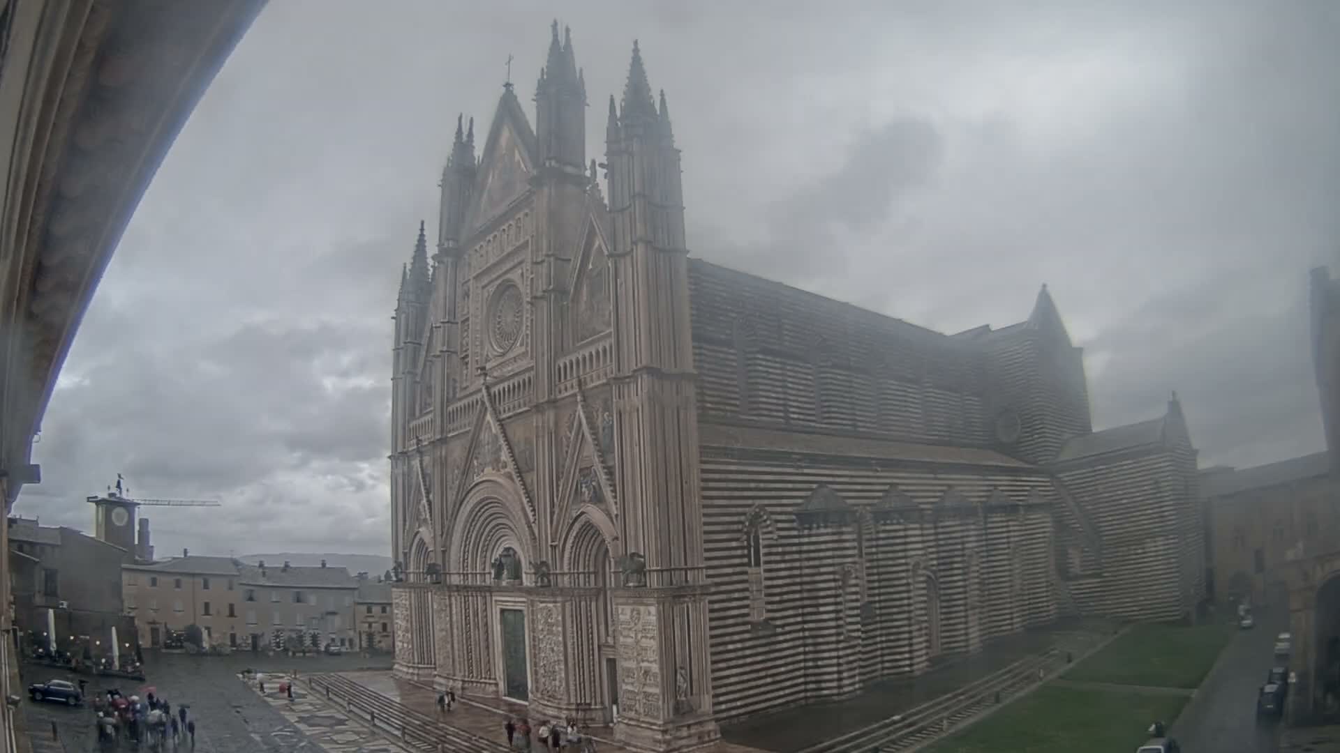 Orvieto Cathedral  Piazza Duomo Square Live Cam - Terni, Umbria, Italy