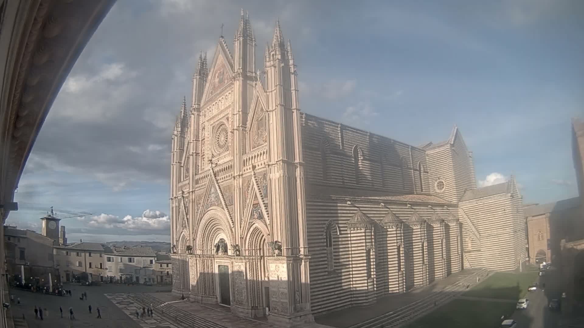 Orvieto Cathedral  Piazza Duomo Square Live Cam - Terni, Umbria, Italy