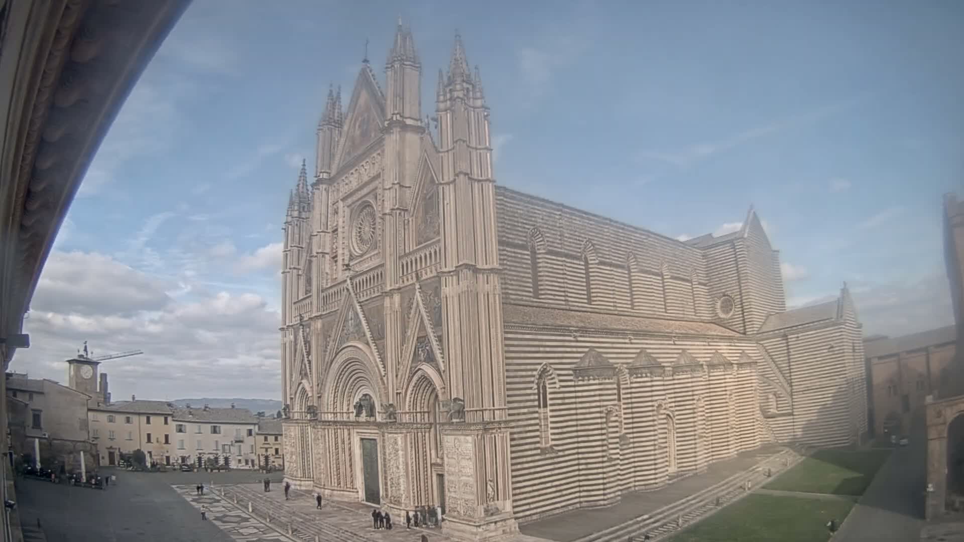 Orvieto Cathedral  Piazza Duomo Square Live Cam - Terni, Umbria, Italy