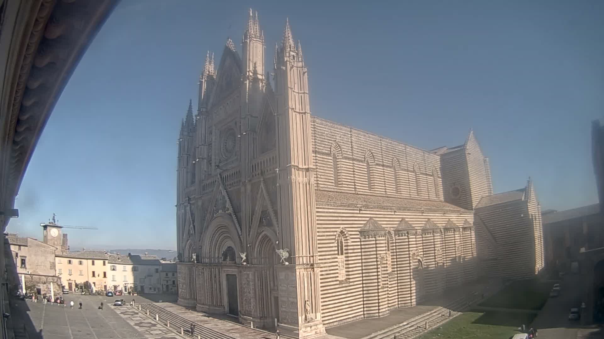 Orvieto Cathedral  Piazza Duomo Square Live Cam - Terni, Umbria, Italy