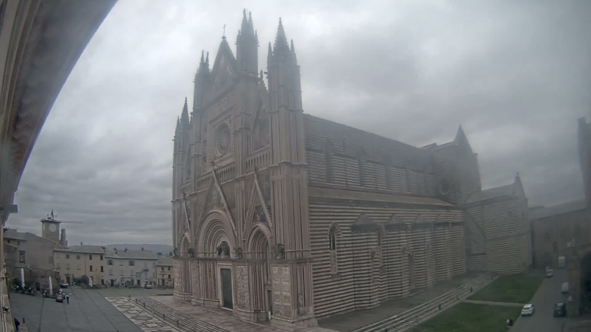 Orvieto Cathedral  Piazza Duomo Square Live Cam - Terni, Umbria, Italy