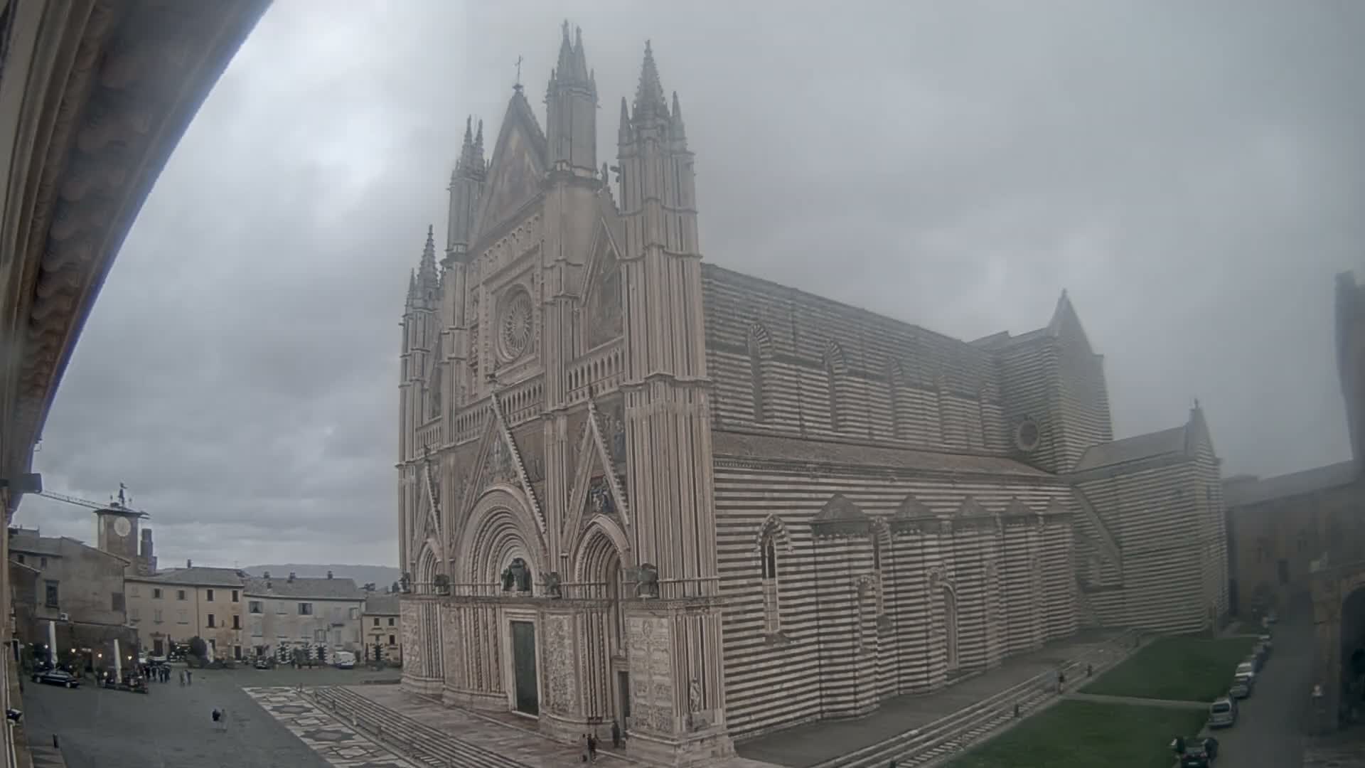 Orvieto Cathedral  Piazza Duomo Square Live Cam - Terni, Umbria, Italy
