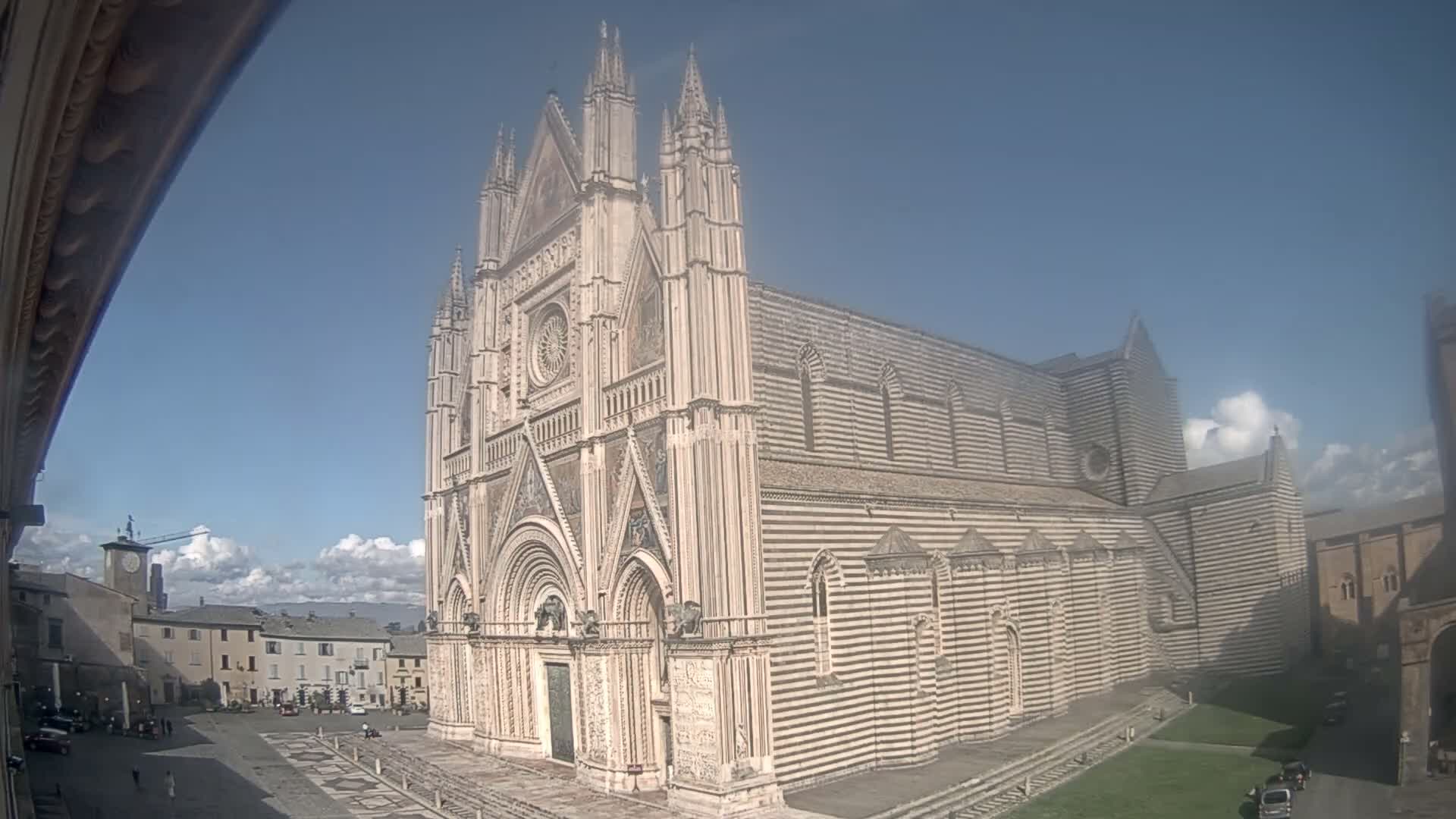 Orvieto Cathedral  Piazza Duomo Square Live Cam - Terni, Umbria, Italy