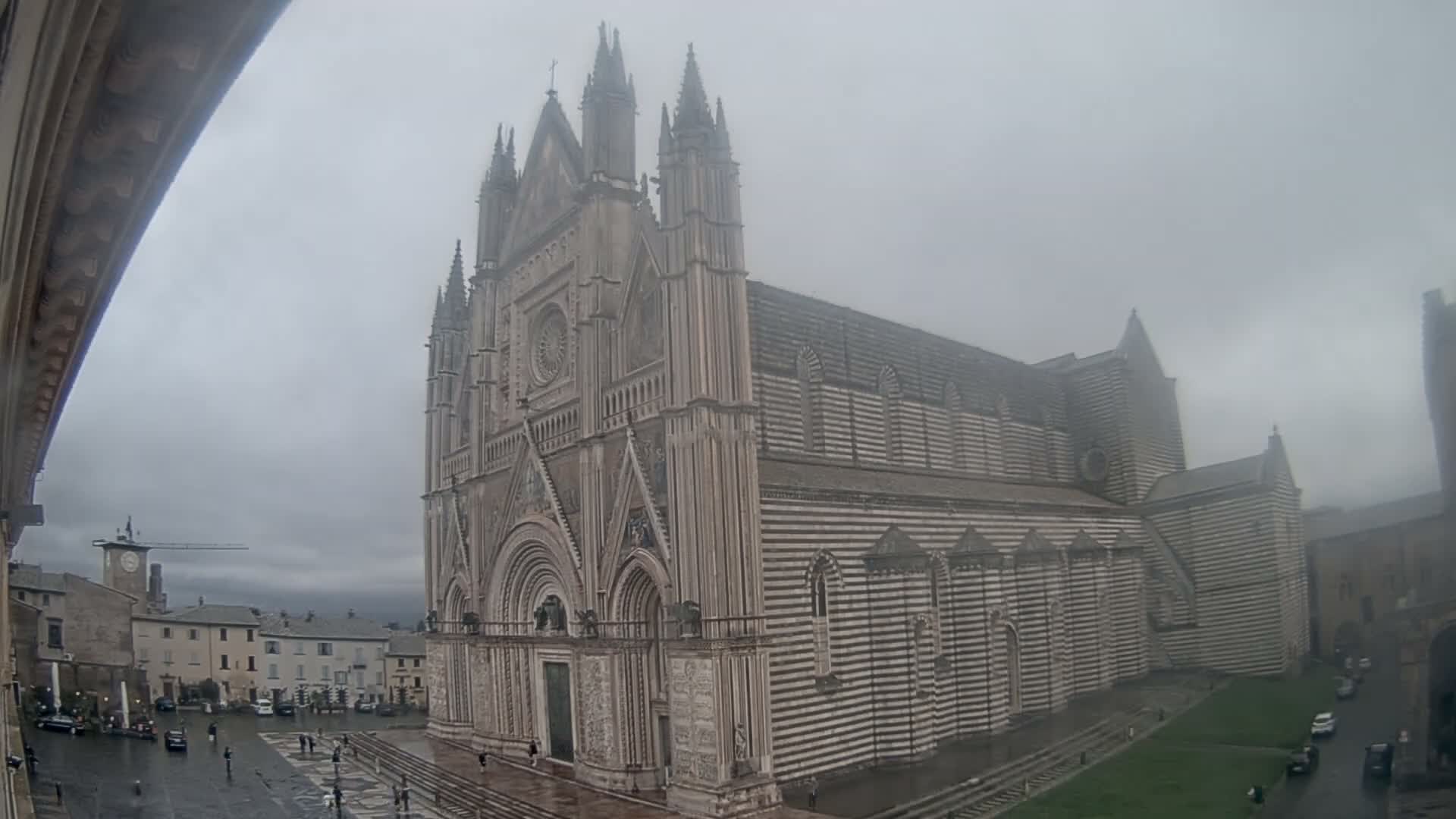 Orvieto Cathedral  Piazza Duomo Square Live Cam - Terni, Umbria, Italy
