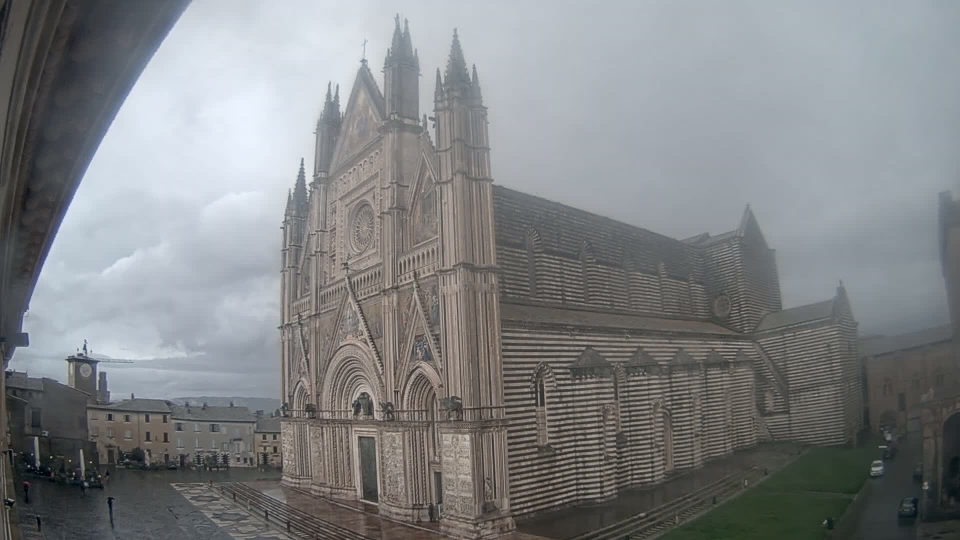 Orvieto Cathedral  Piazza Duomo Square Live Cam - Terni, Umbria, Italy