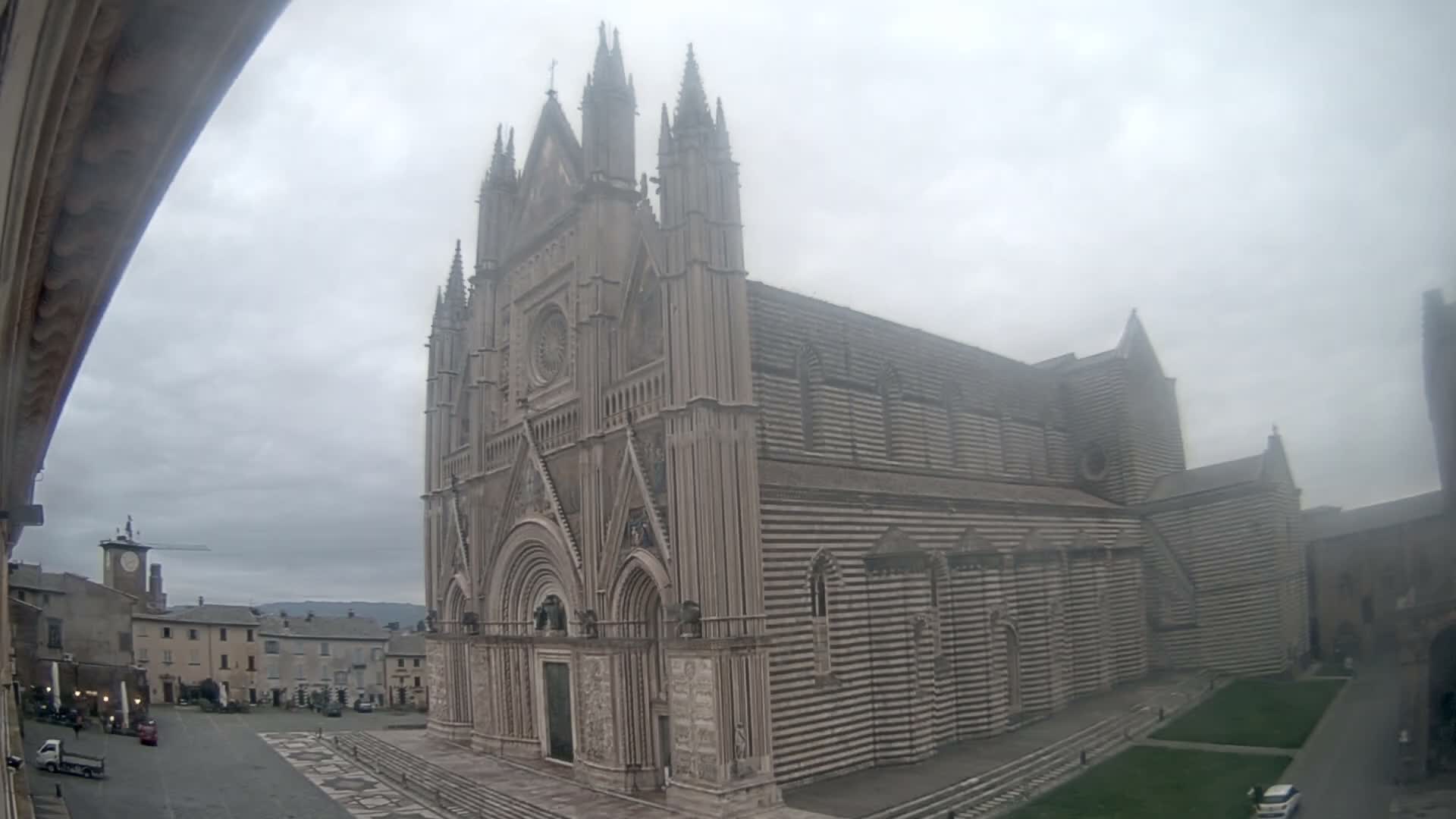 Orvieto Cathedral  Piazza Duomo Square Live Cam - Terni, Umbria, Italy