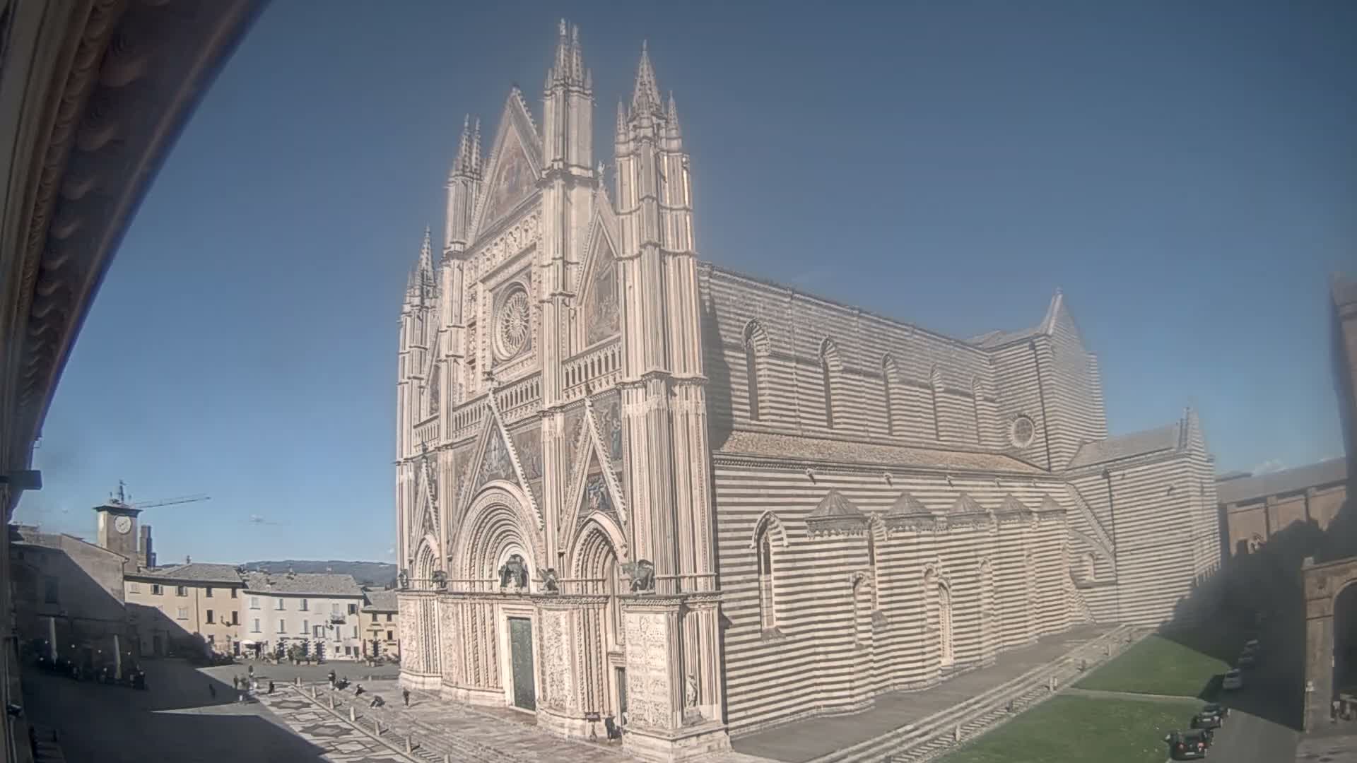 Orvieto Cathedral  Piazza Duomo Square Live Cam - Terni, Umbria, Italy