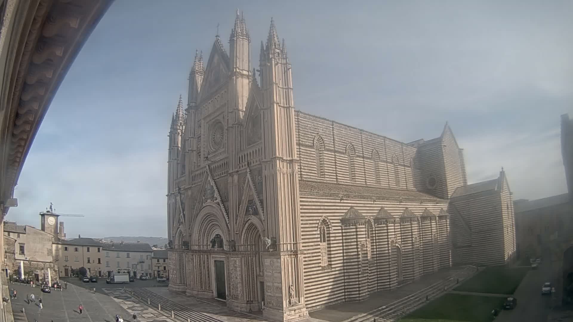 Orvieto Cathedral  Piazza Duomo Square Live Cam - Terni, Umbria, Italy