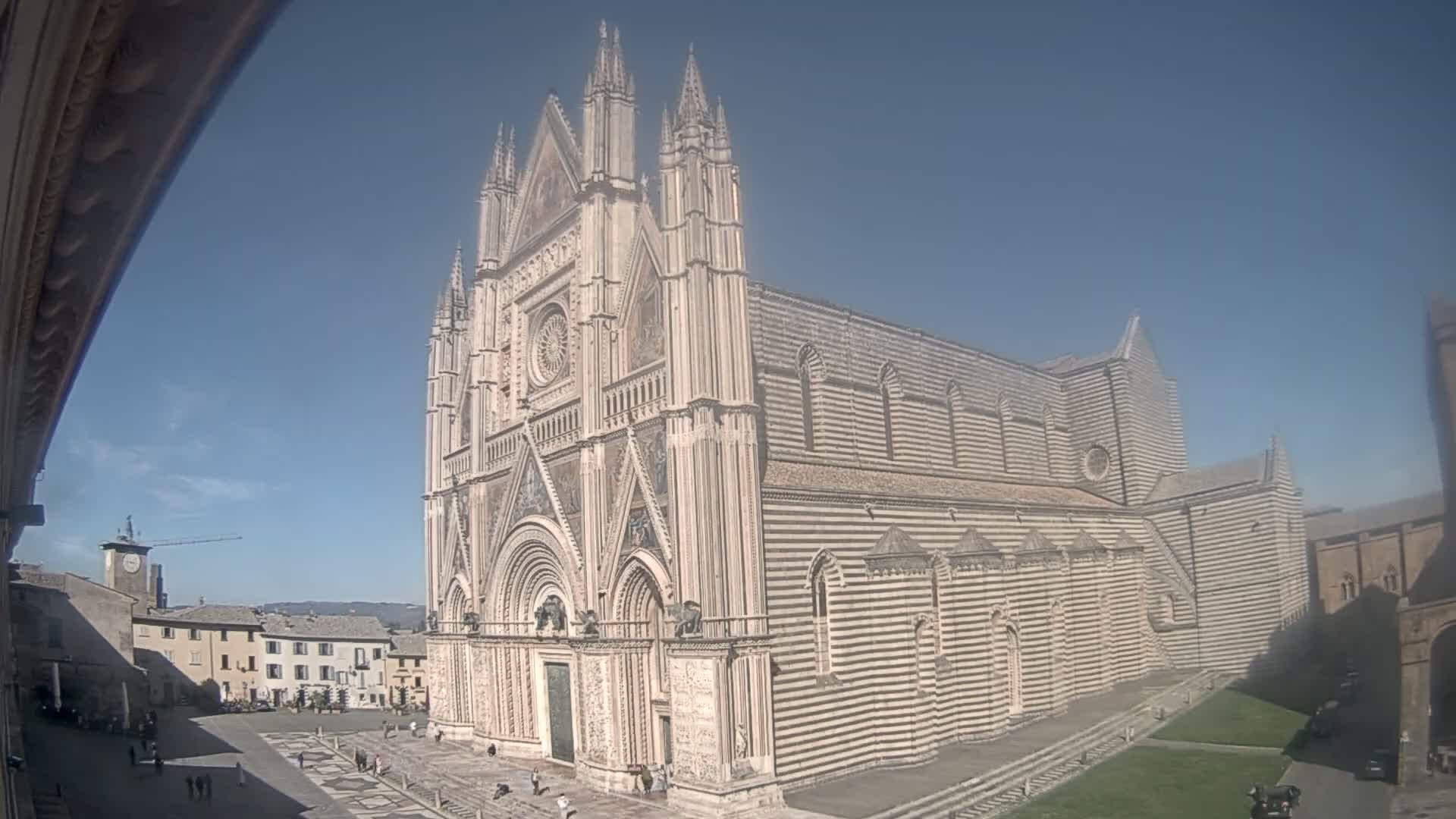 Orvieto Cathedral  Piazza Duomo Square Live Cam - Terni, Umbria, Italy