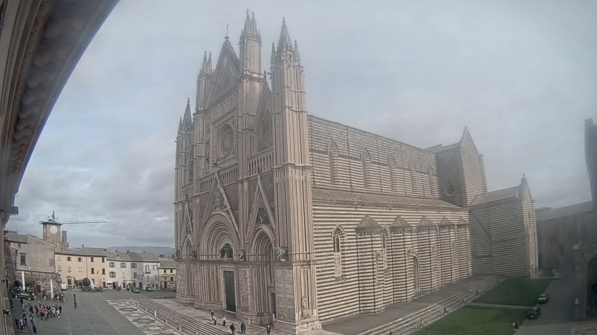 Orvieto Cathedral  Piazza Duomo Square Live Cam - Terni, Umbria, Italy