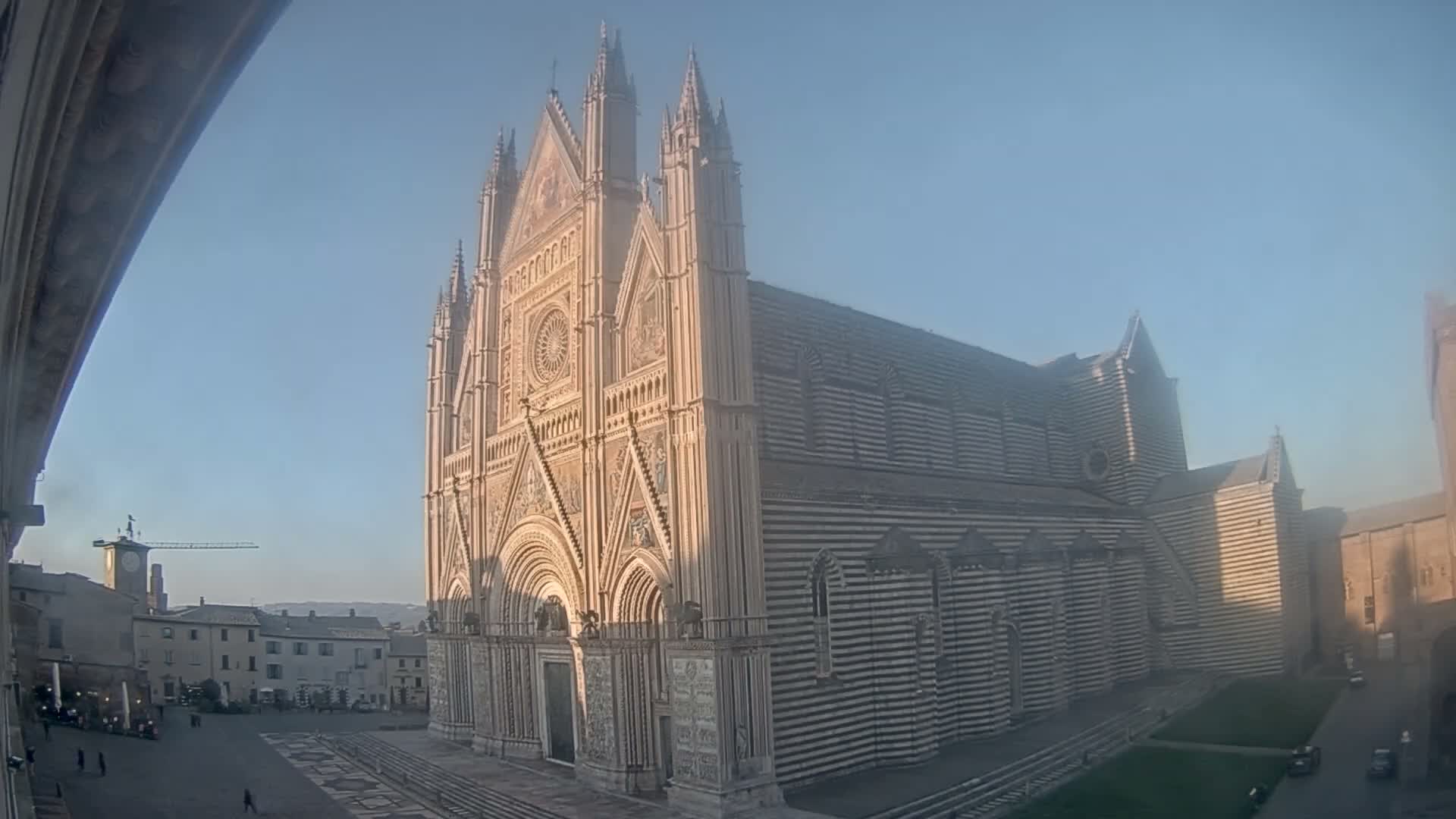 Orvieto Cathedral  Piazza Duomo Square Live Cam - Terni, Umbria, Italy