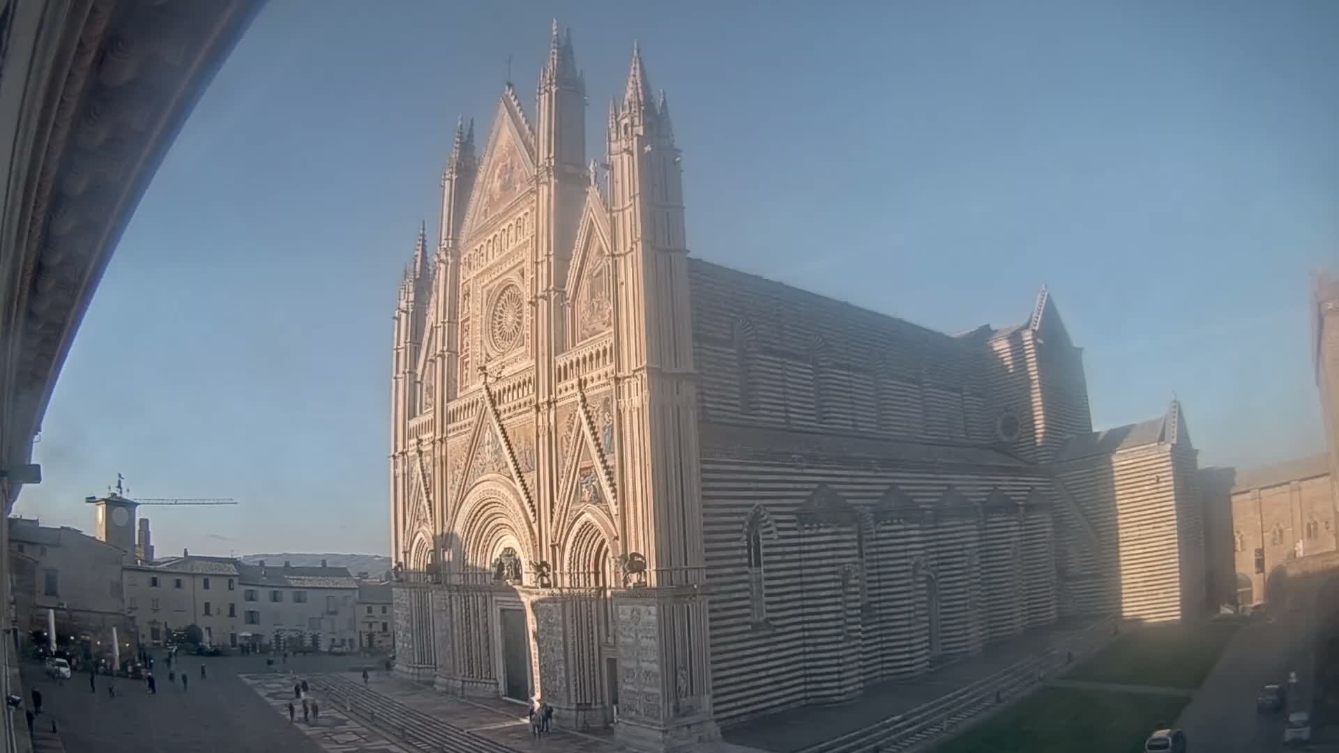 Orvieto Cathedral  Piazza Duomo Square Live Cam - Terni, Umbria, Italy