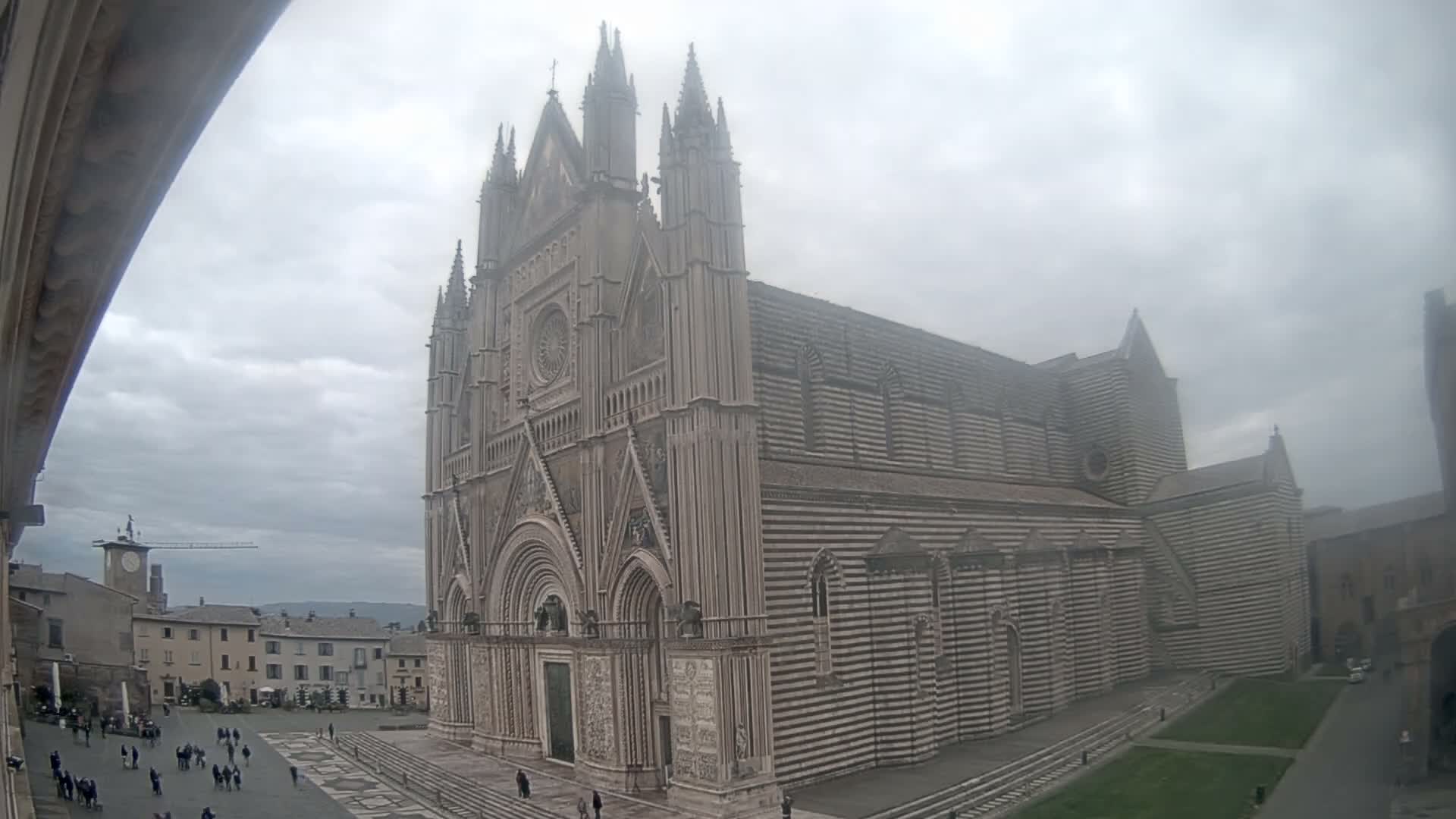 Orvieto Cathedral  Piazza Duomo Square Live Cam - Terni, Umbria, Italy