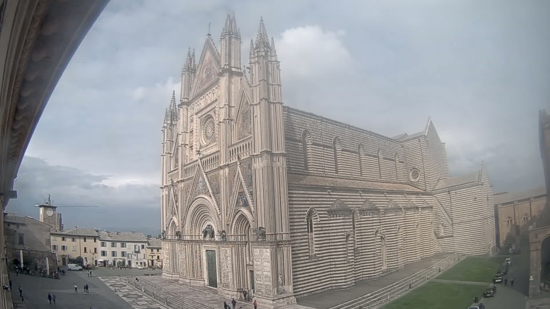 Orvieto Cathedral  Piazza Duomo Square Live Cam - Terni, Umbria, Italy