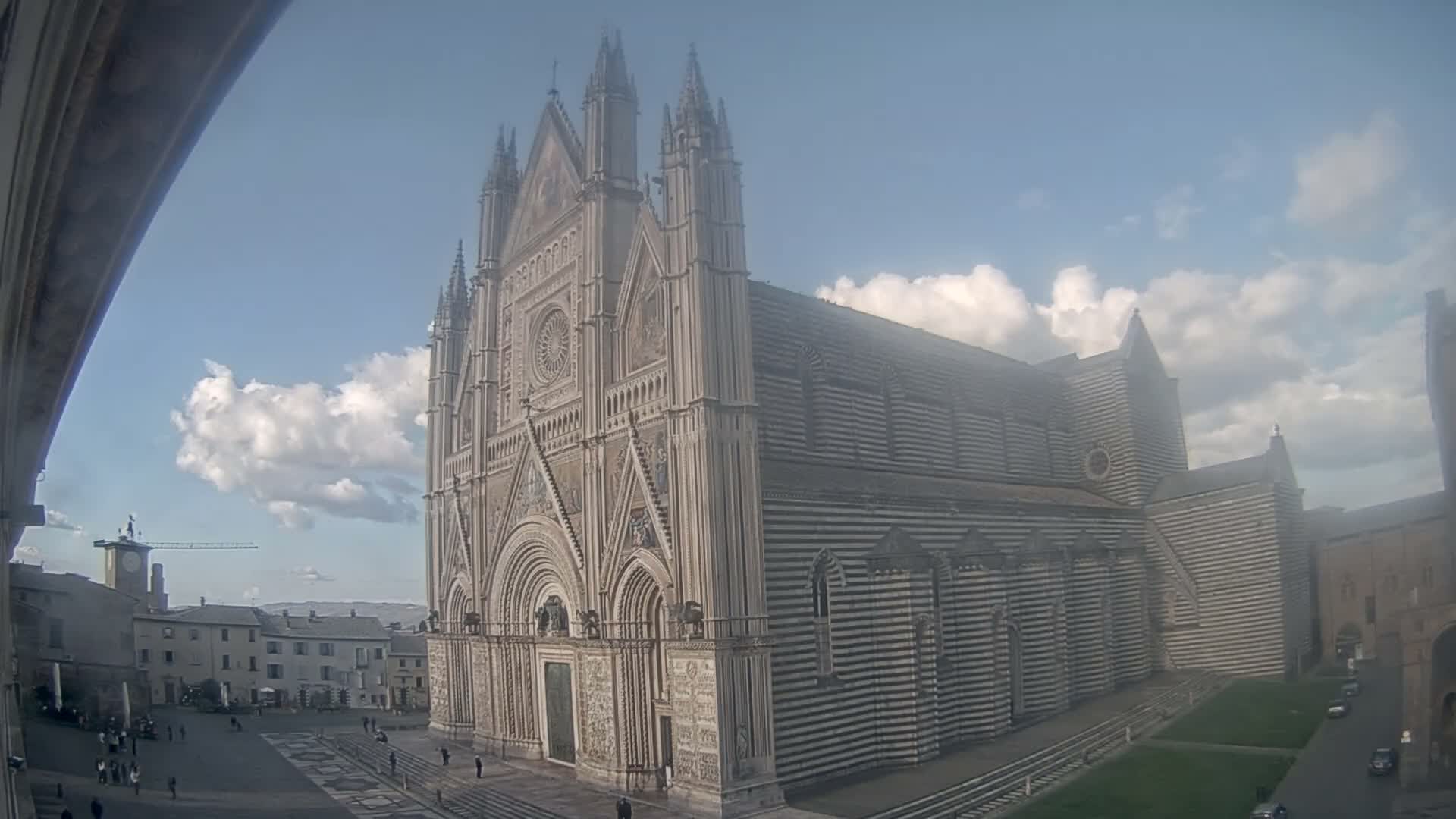 Orvieto Cathedral  Piazza Duomo Square Live Cam - Terni, Umbria, Italy