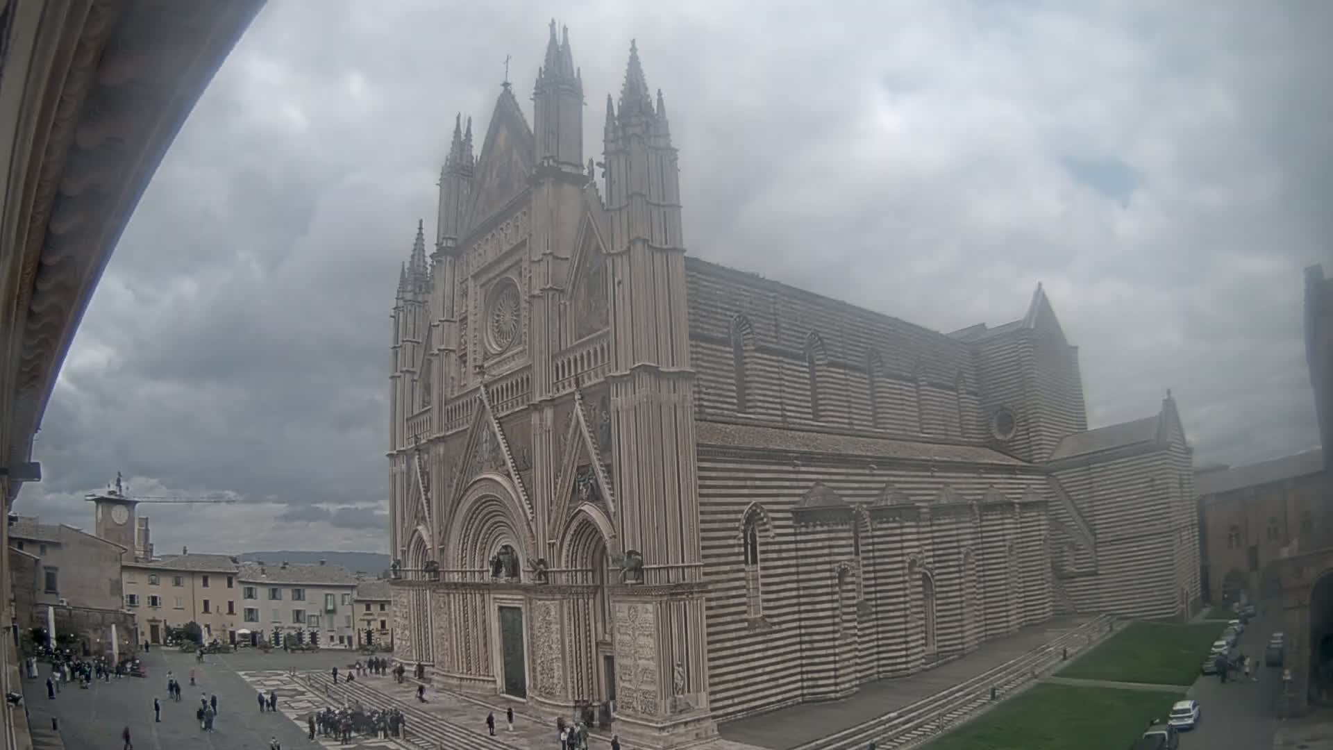 Orvieto Cathedral  Piazza Duomo Square Live Cam - Terni, Umbria, Italy