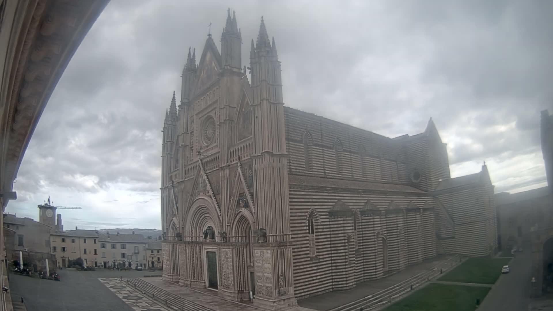 Orvieto Cathedral  Piazza Duomo Square Live Cam - Terni, Umbria, Italy
