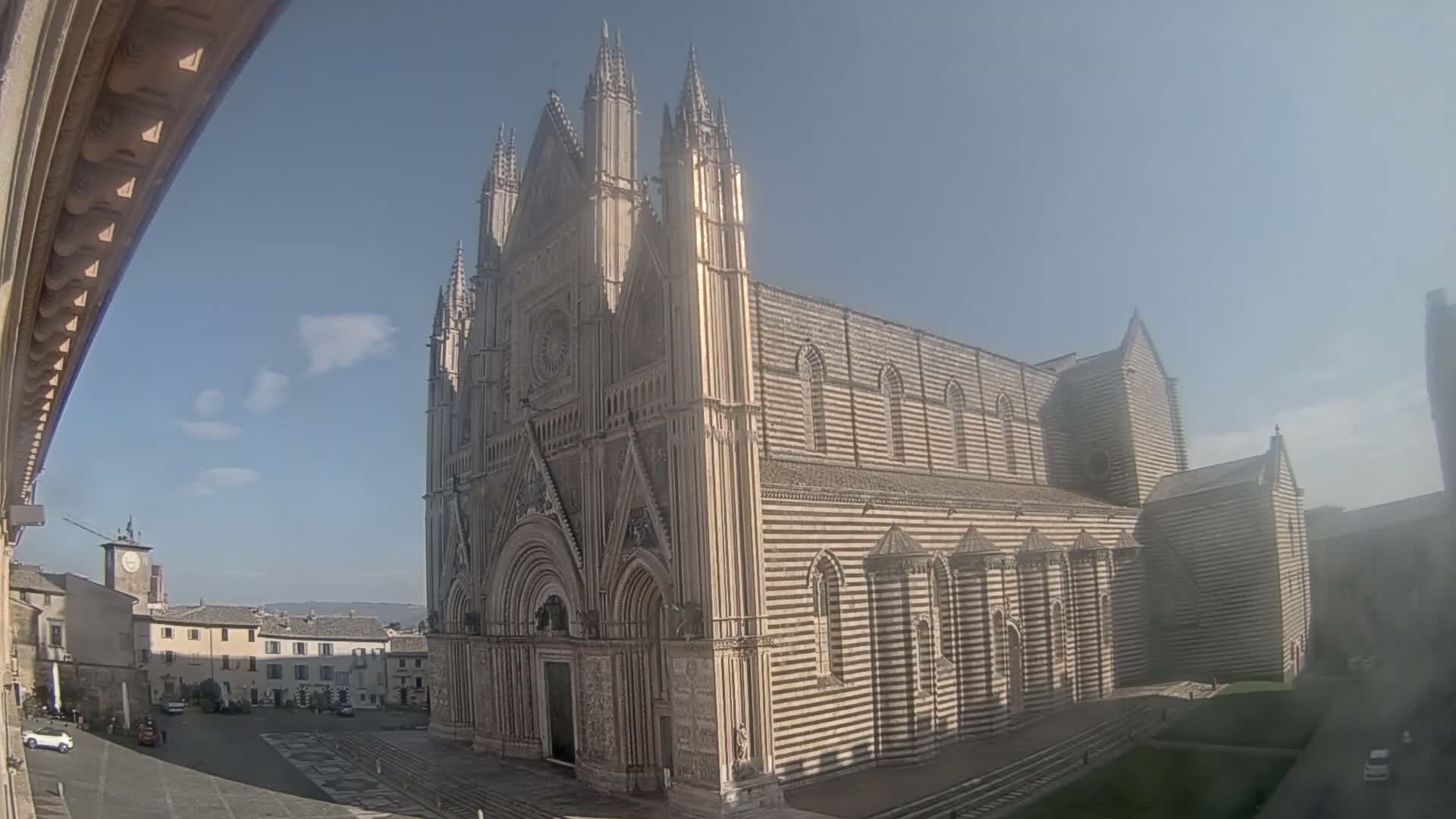 Orvieto Cathedral  Piazza Duomo Square Live Cam - Terni, Umbria, Italy