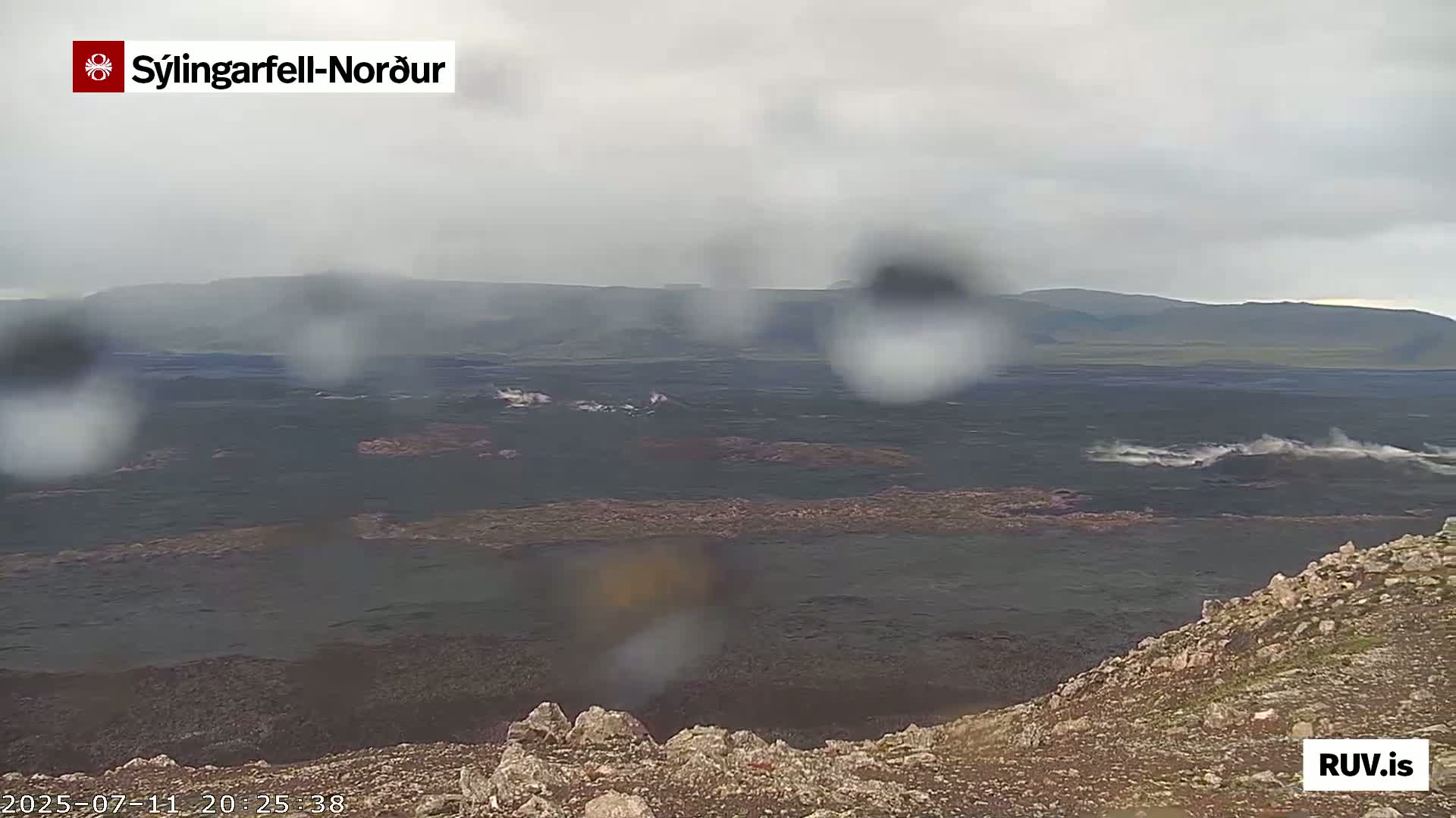 Sýlingarfell Tuya Volcano towards North PTZ Live Cam - Grindavik, Grindavikurbaer (Grindavíkurbær), Southern Peninsula (Suðurnes), Iceland
