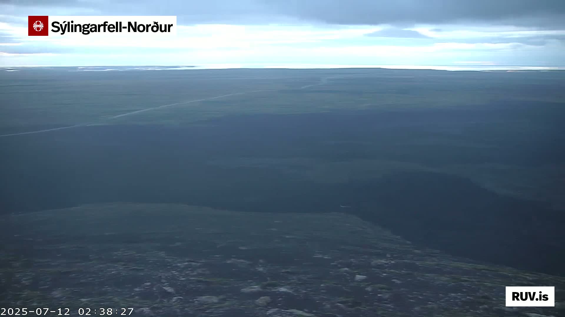 Sýlingarfell Tuya Volcano towards North PTZ Live Cam - Grindavik, Grindavikurbaer (Grindavíkurbær), Southern Peninsula (Suðurnes), Iceland