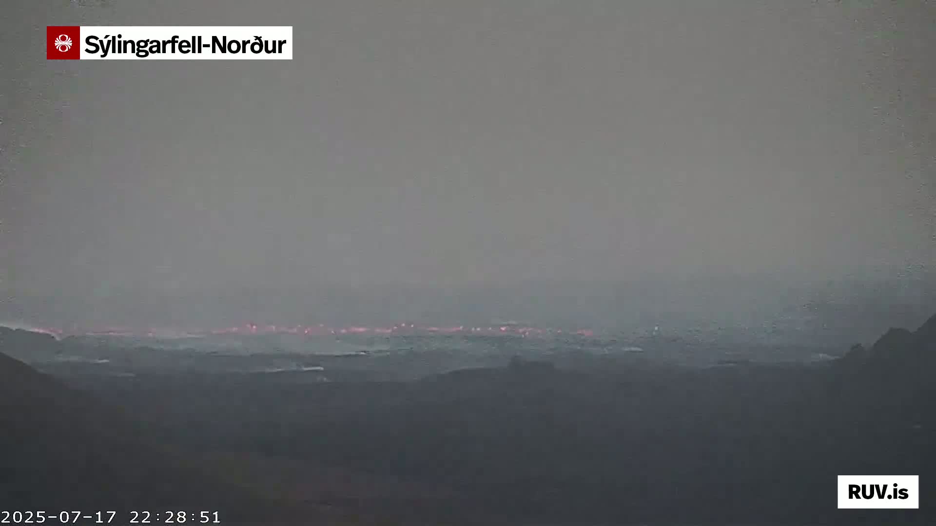 Sýlingarfell Tuya Volcano towards North PTZ Live Cam - Grindavik, Grindavikurbaer (Grindavíkurbær), Southern Peninsula (Suðurnes), Iceland