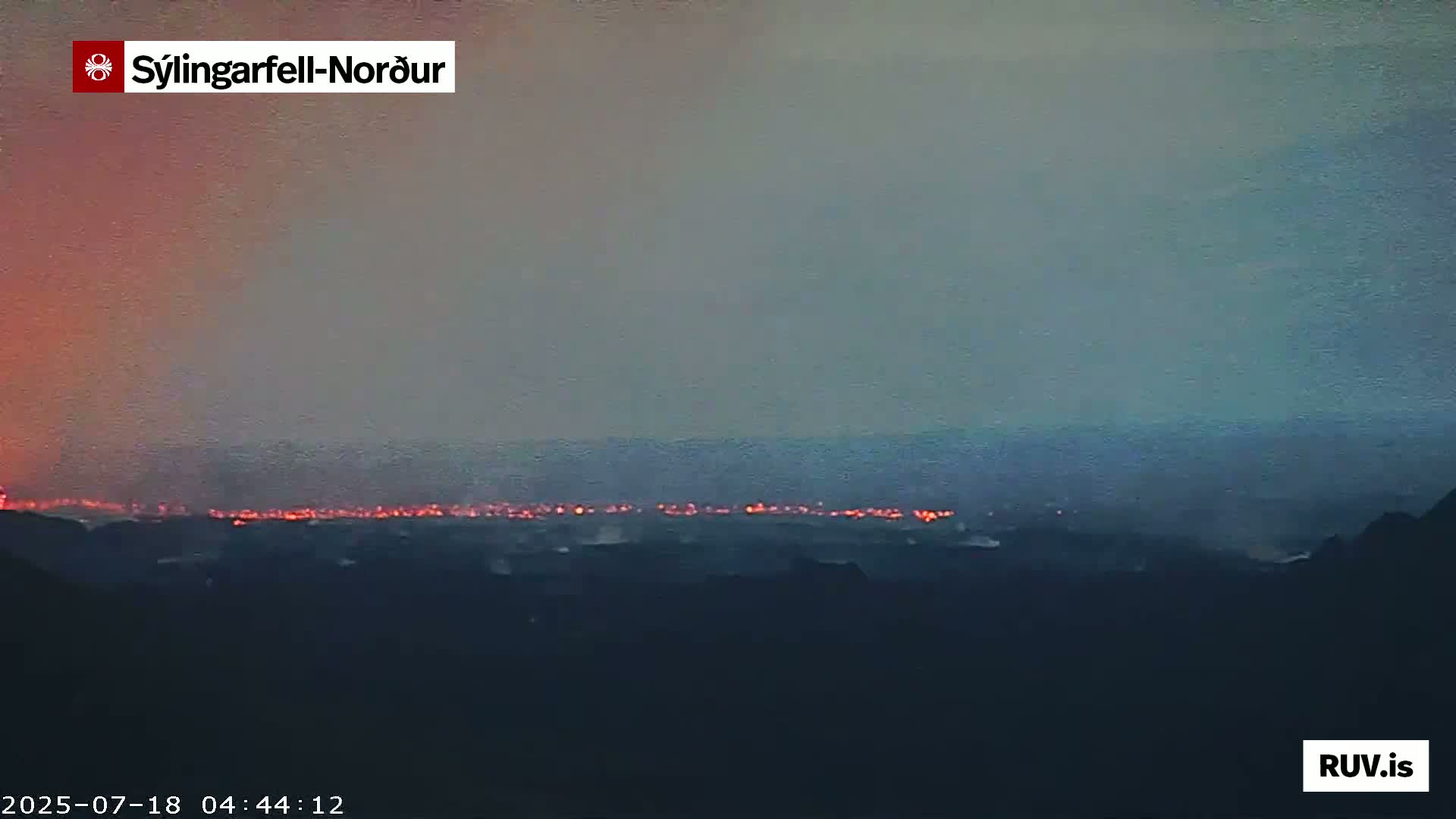 Sýlingarfell Tuya Volcano towards North PTZ Live Cam - Grindavik, Grindavikurbaer (Grindavíkurbær), Southern Peninsula (Suðurnes), Iceland
