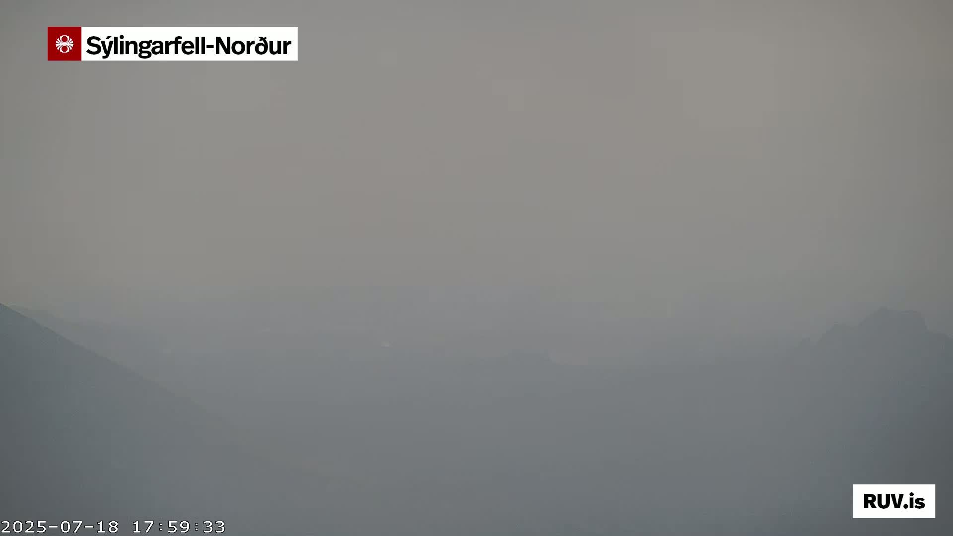 Sýlingarfell Tuya Volcano towards North PTZ Live Cam - Grindavik, Grindavikurbaer (Grindavíkurbær), Southern Peninsula (Suðurnes), Iceland