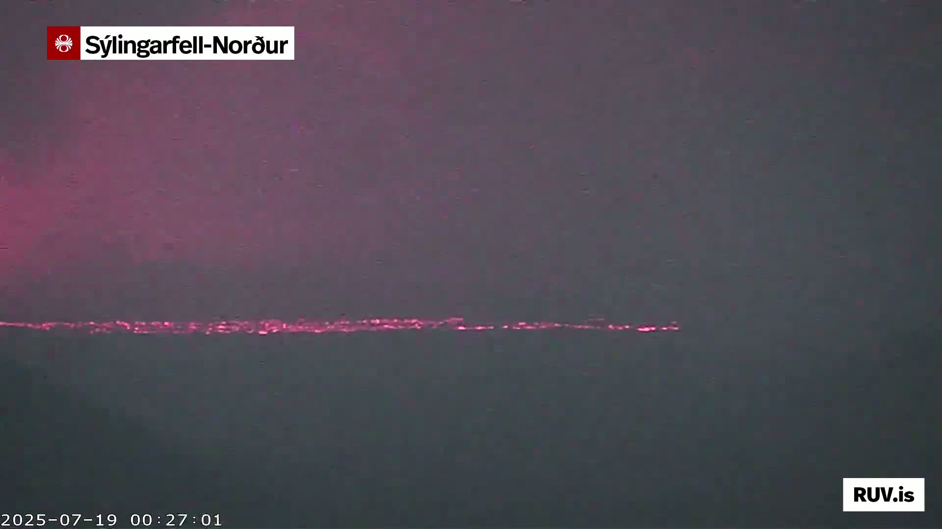 Sýlingarfell Tuya Volcano towards North PTZ Live Cam - Grindavik, Grindavikurbaer (Grindavíkurbær), Southern Peninsula (Suðurnes), Iceland