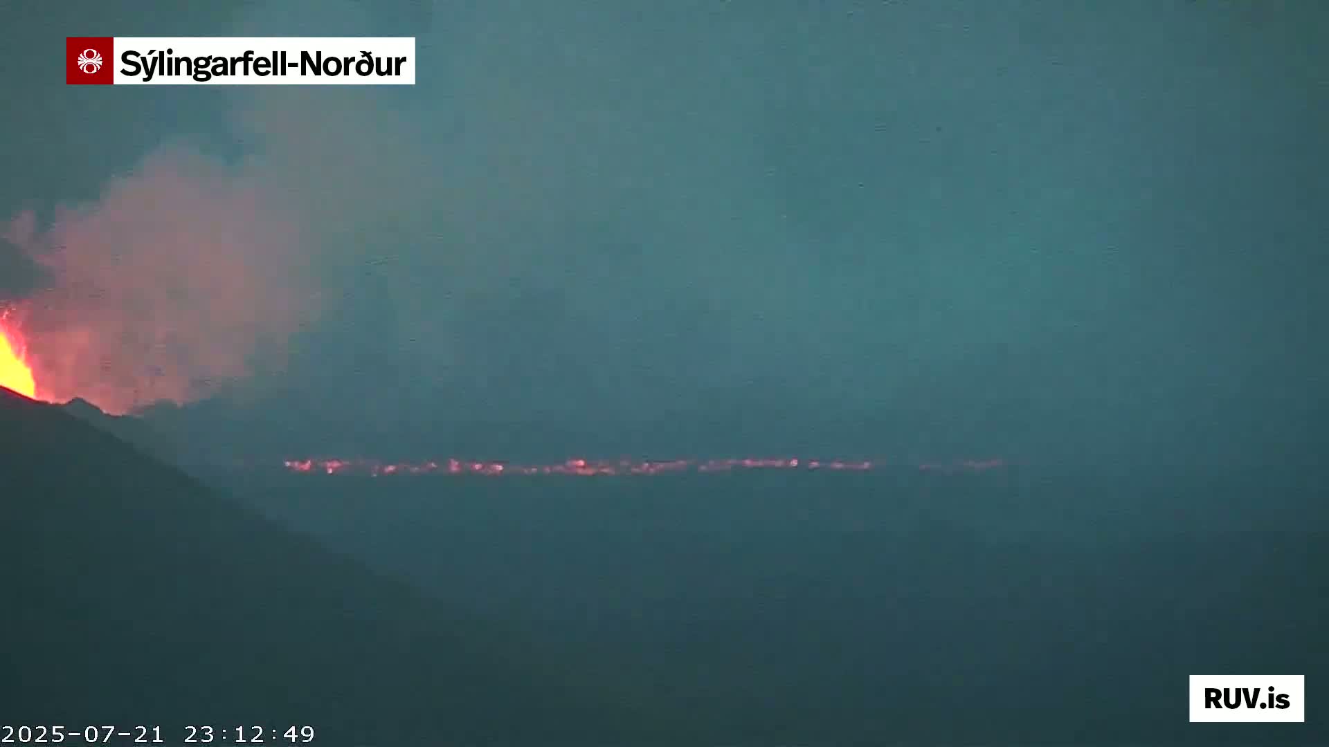 Sýlingarfell Tuya Volcano towards North PTZ Live Cam - Grindavik, Grindavikurbaer (Grindavíkurbær), Southern Peninsula (Suðurnes), Iceland