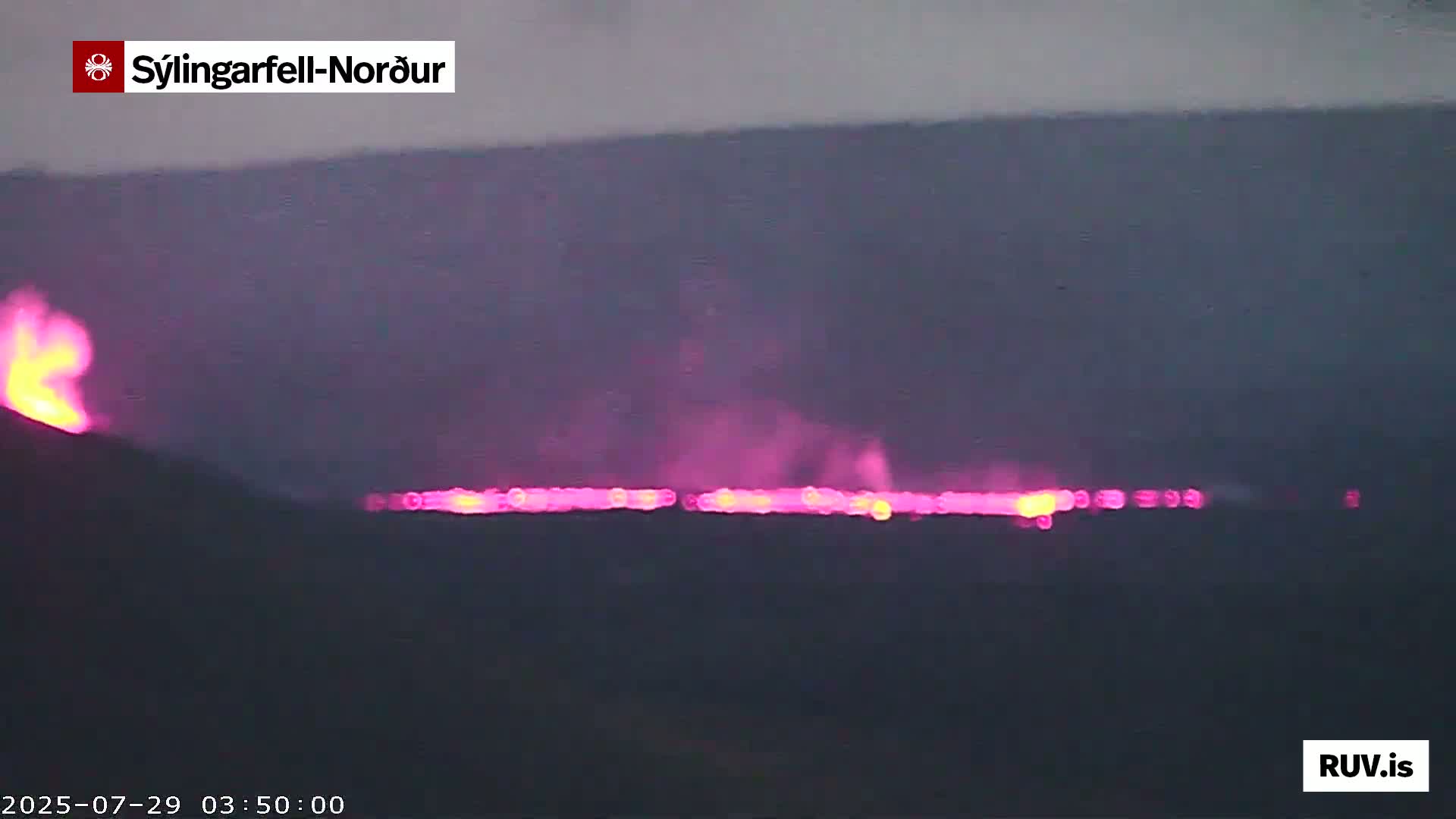 Sýlingarfell Tuya Volcano towards North PTZ Live Cam - Grindavik, Grindavikurbaer (Grindavíkurbær), Southern Peninsula (Suðurnes), Iceland
